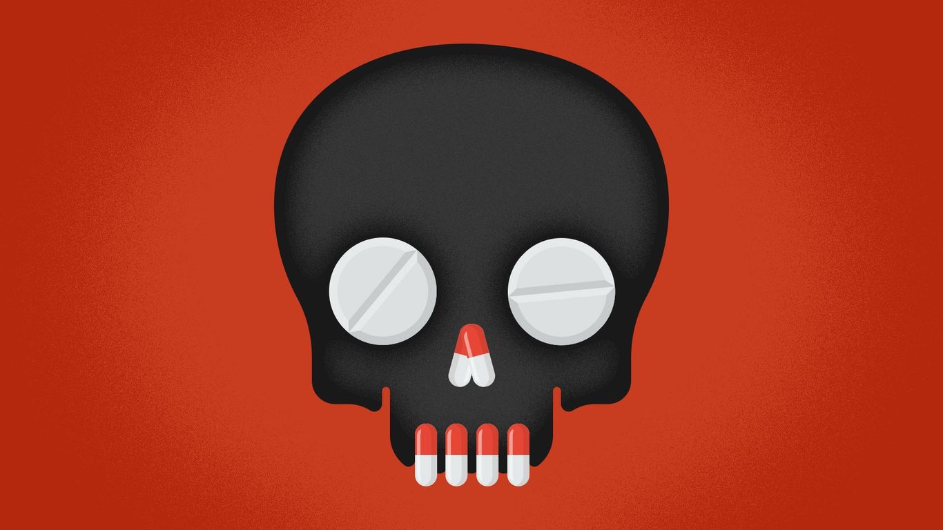 Overdoses are dropping, but poly-drug mixes are rewriting the U.S. drug crisis - Axios