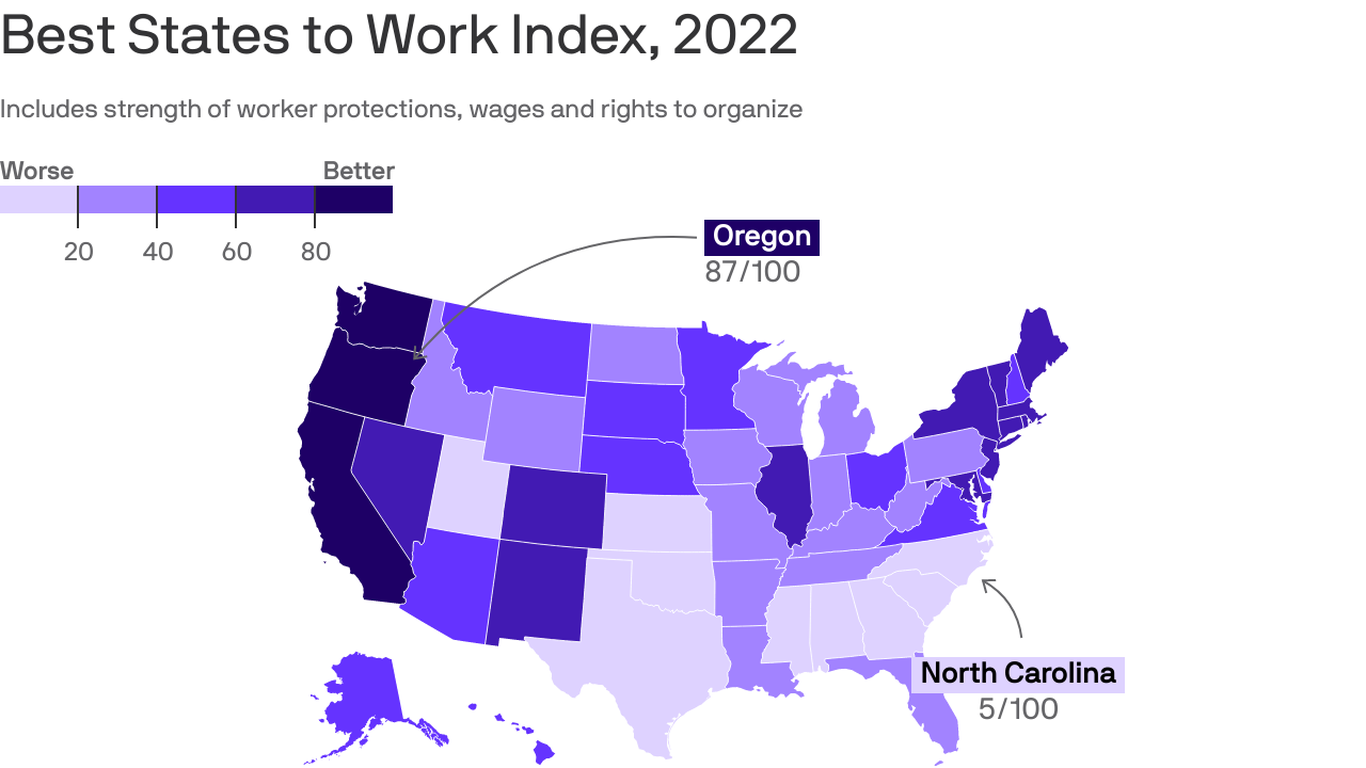 Georgia ranks among worst states for workers