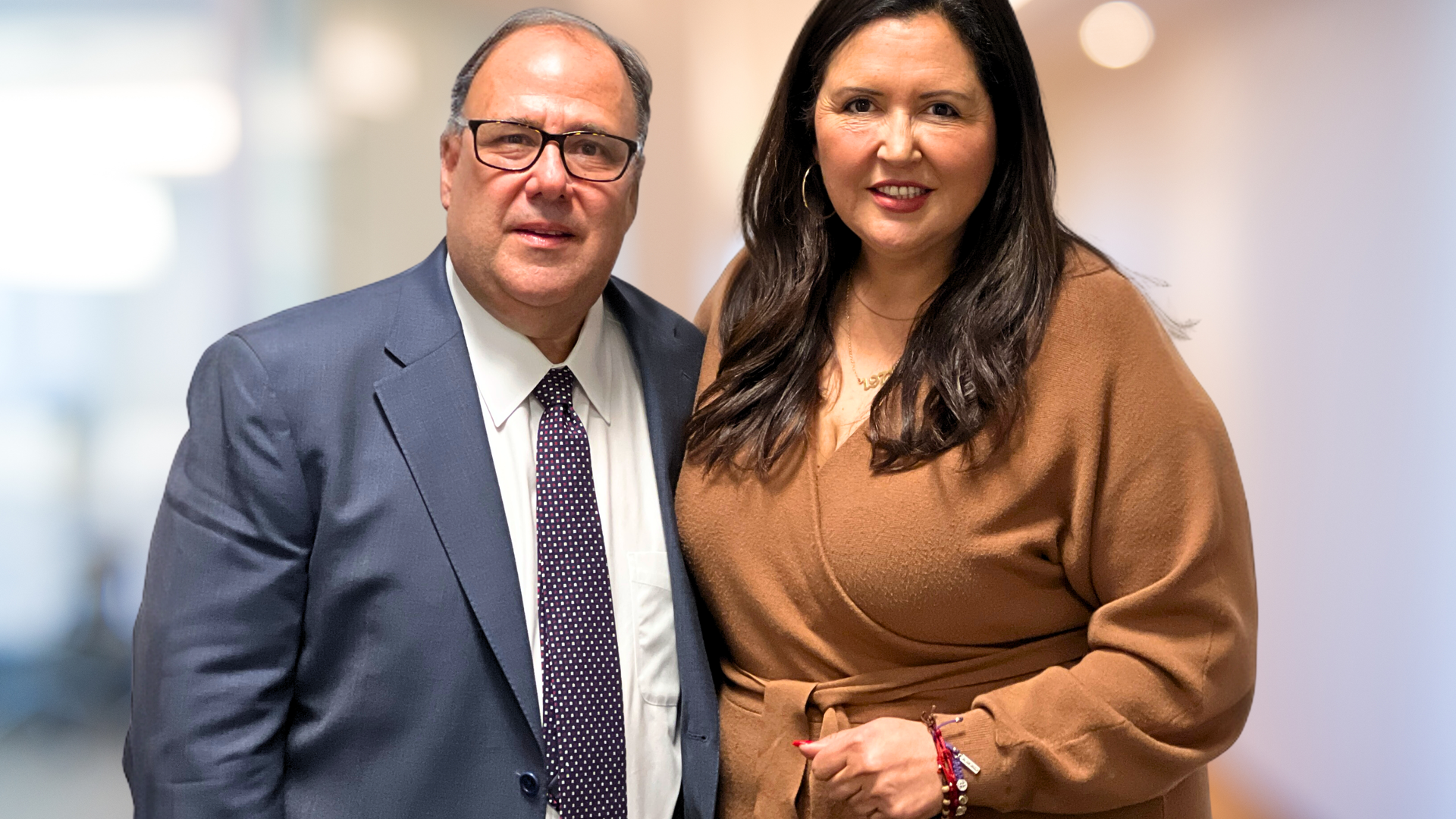 SANDAG CEO Mario Orso and Nora Vargas, SANDAG's board chair.