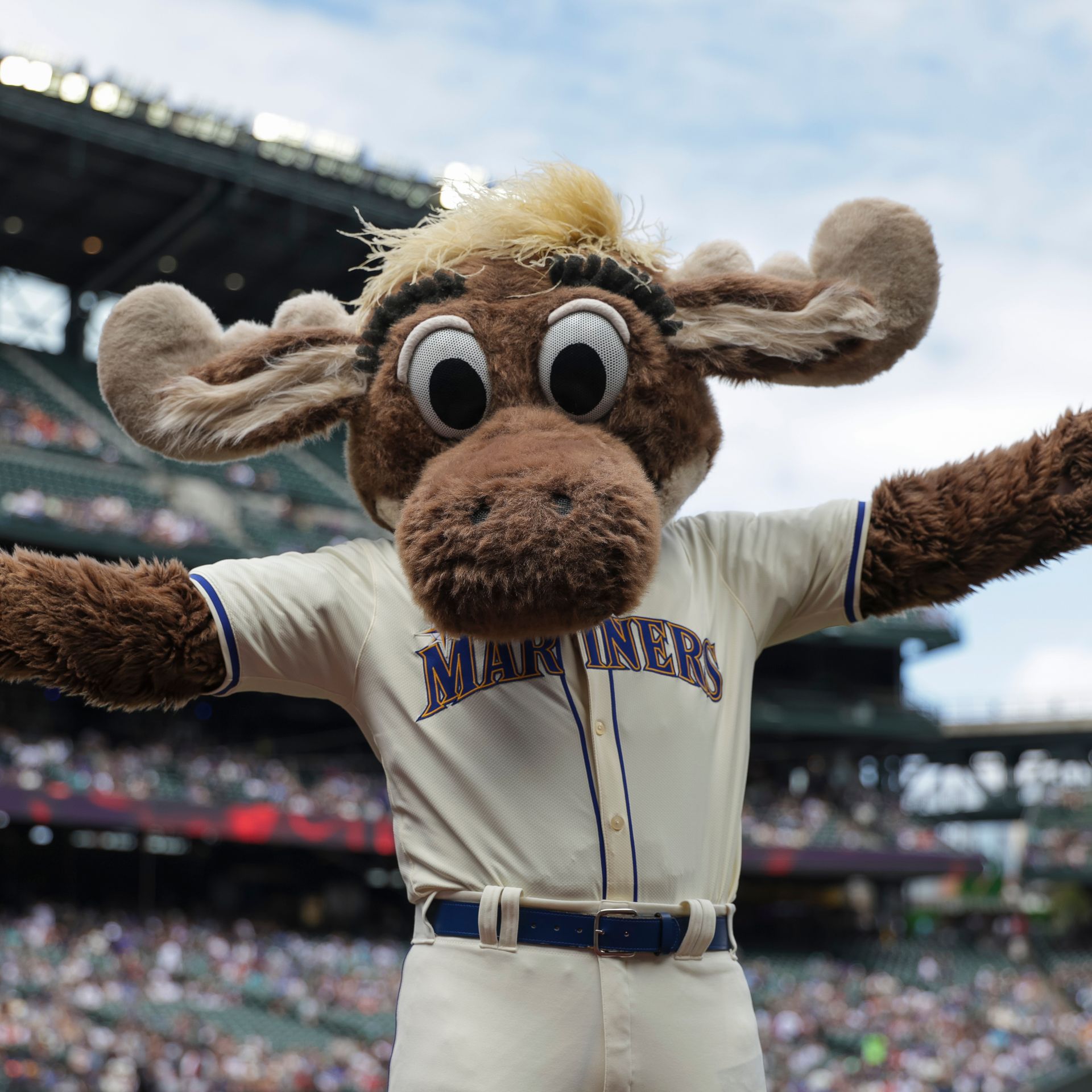 Seattle's Moose: Instagram's MLB mascot star - Axios Seattle