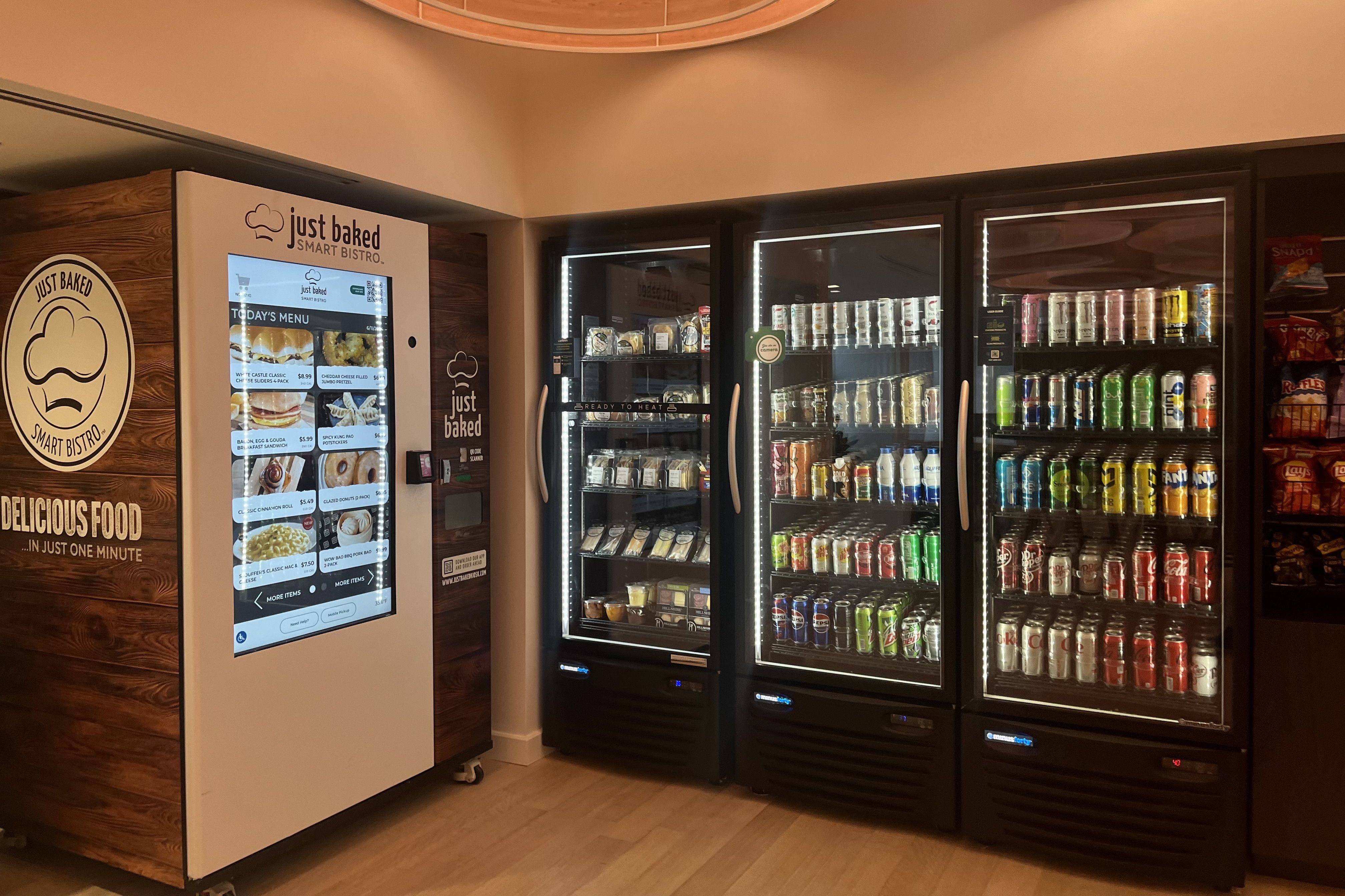 Vending machine and sodas