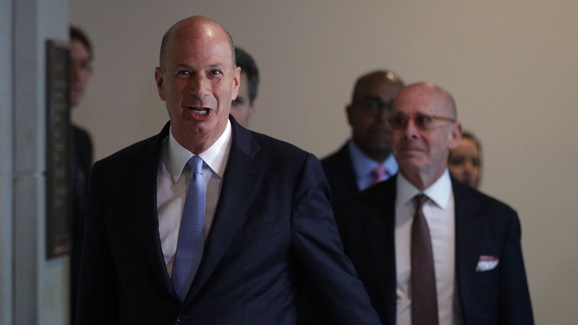 U.S. Ambassador to the European Union Gordon Sondland arrives at a closed session before the House Intelligence, Foreign Affairs and Oversight committees October 17