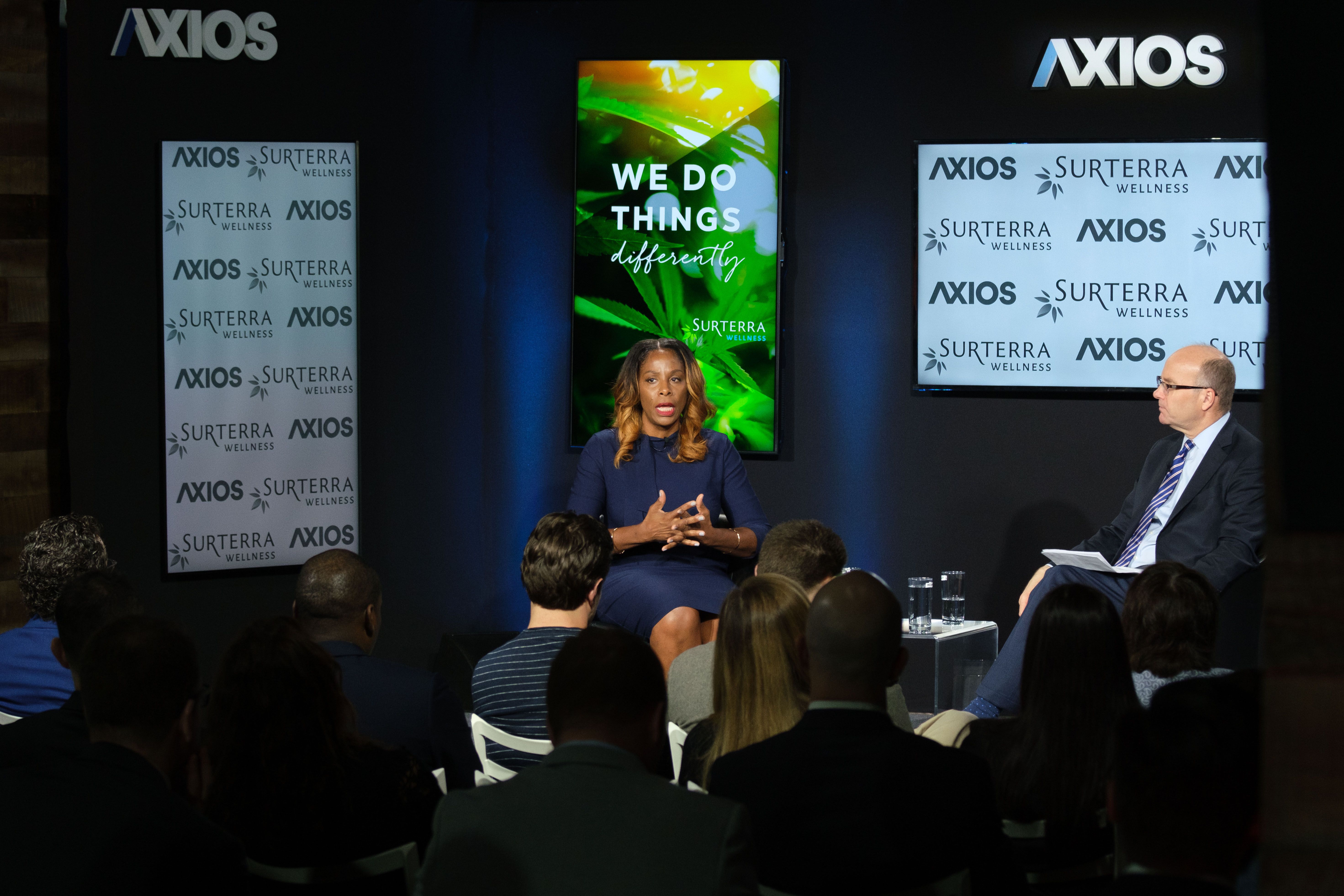 Rep. Stacey Plaskett in conversation with Axios' Mike Allen