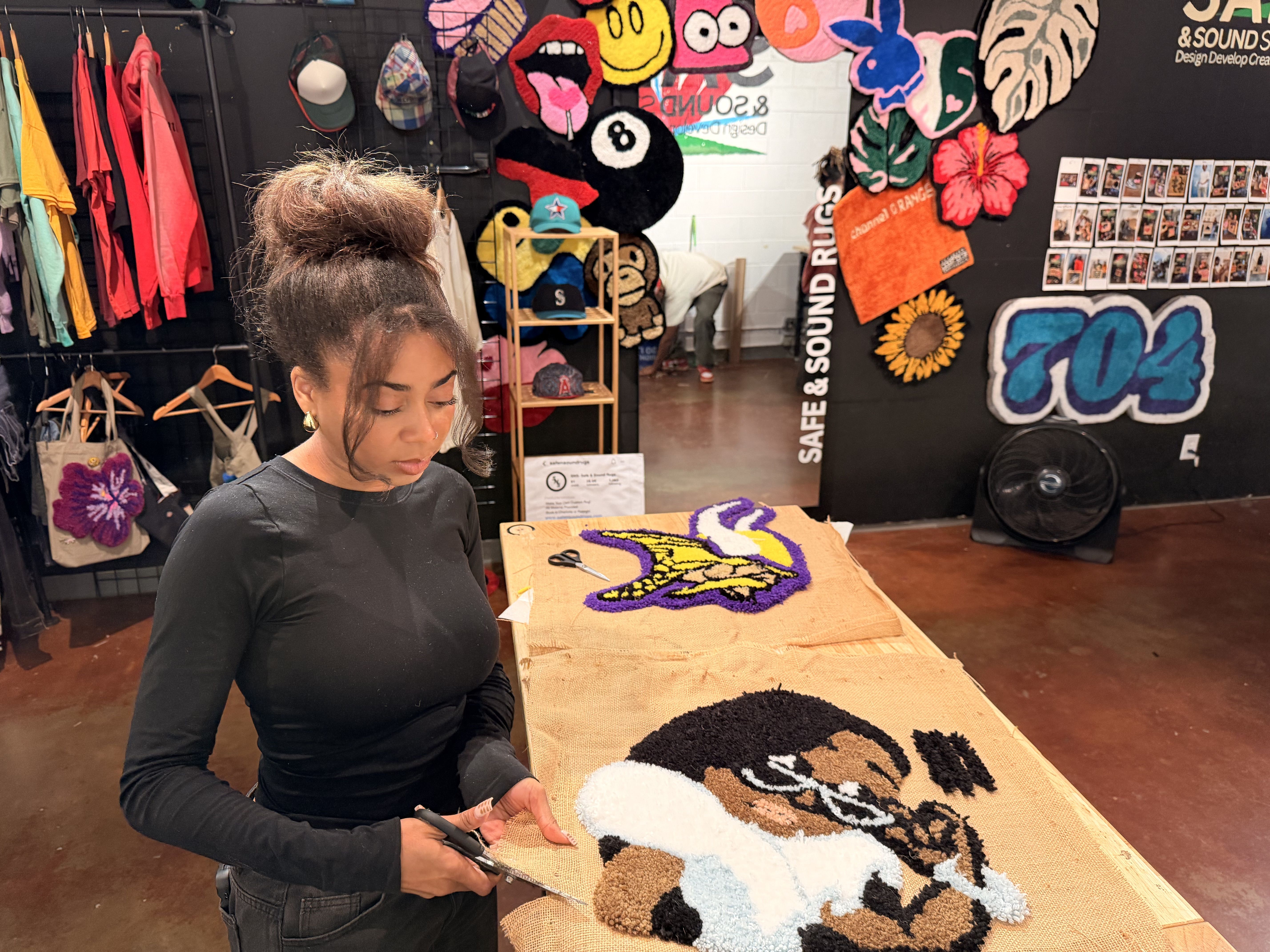 Rug tufting NoDa charlotte 