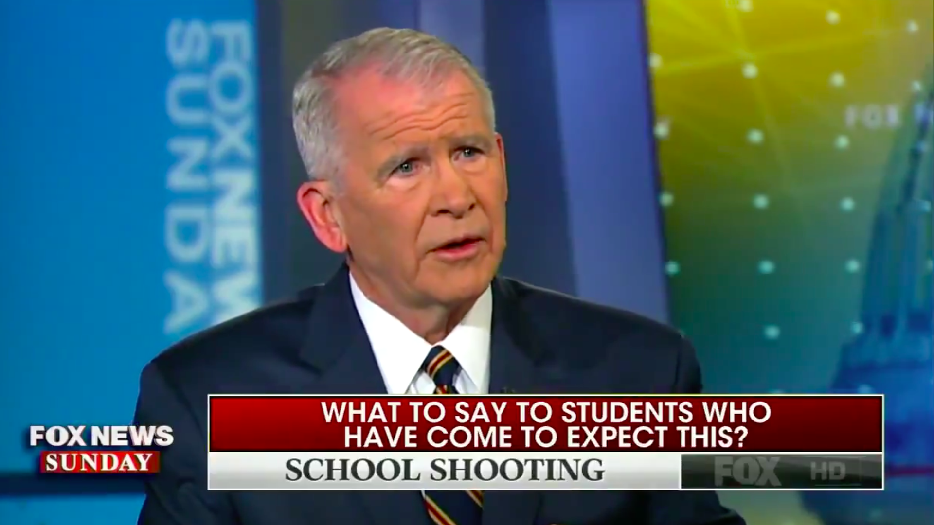 NRA President Oliver North on Fox News Sunday.