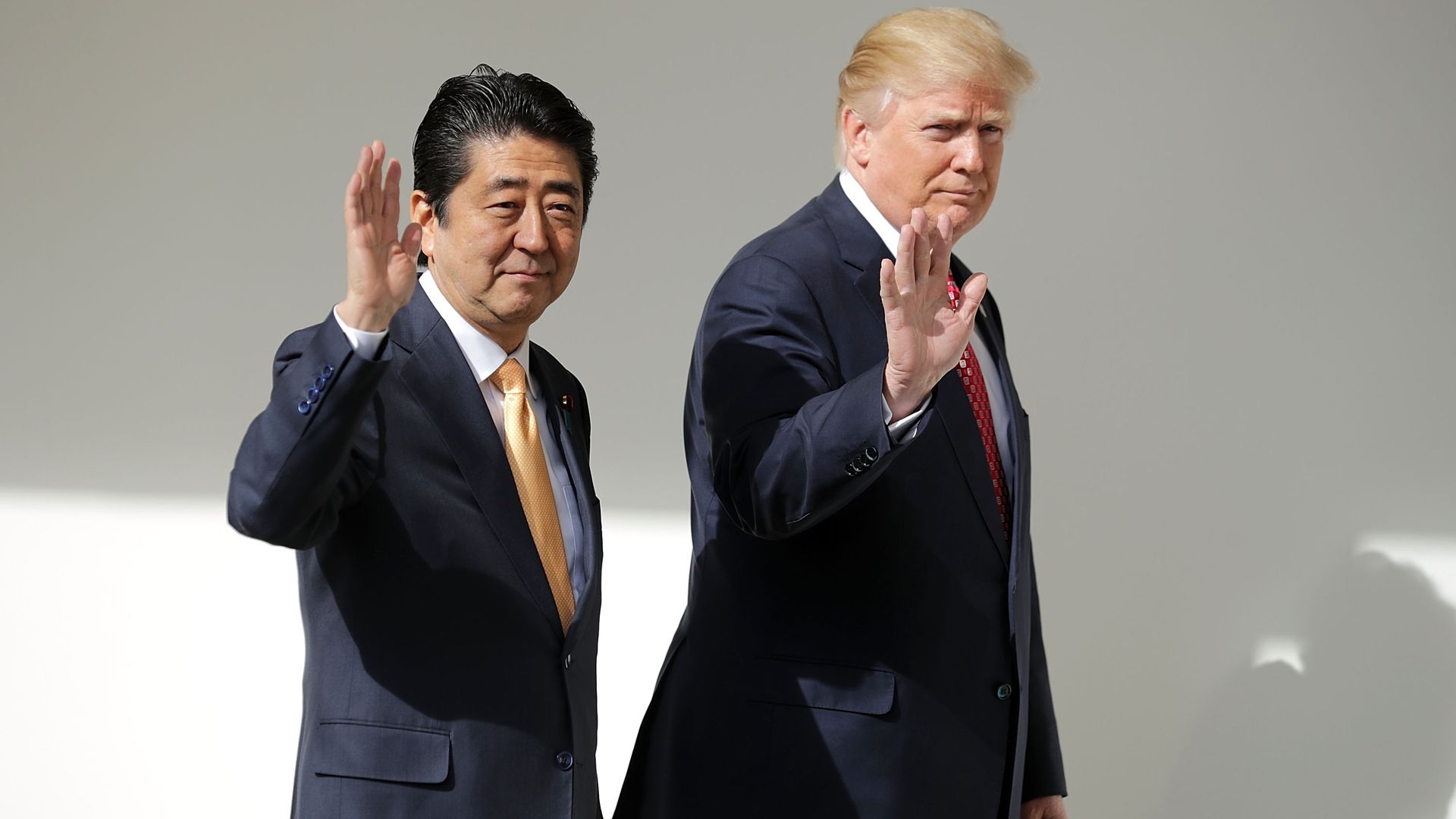 Shinzo Abe and Donald Trump