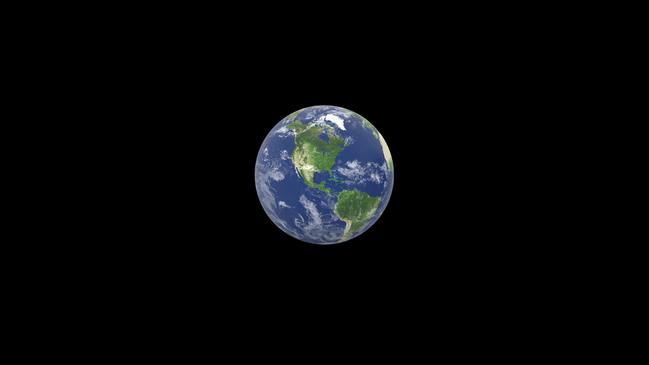 Illustration of the earth freezing over