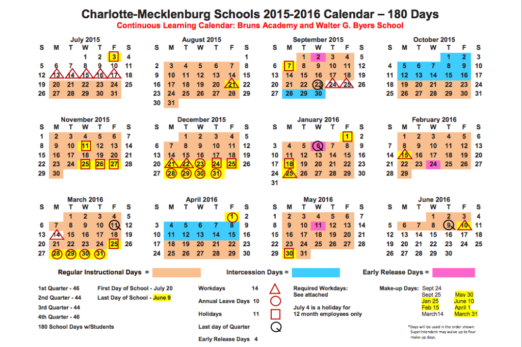 CMS CLC calendar
