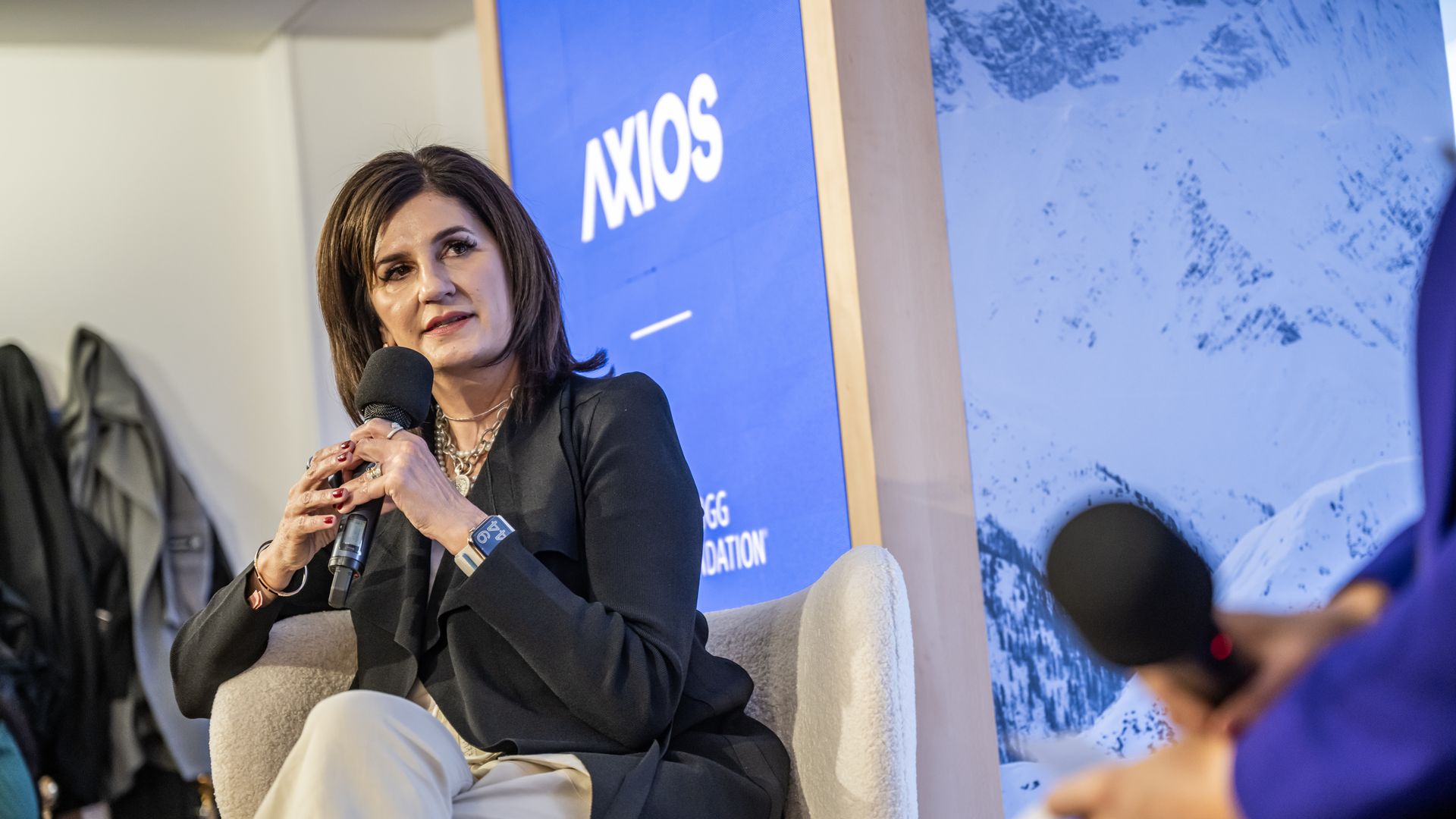 Cisco EVP and chief people, policy & purpose officer Francine Katsoudas at Axios House Davos. 