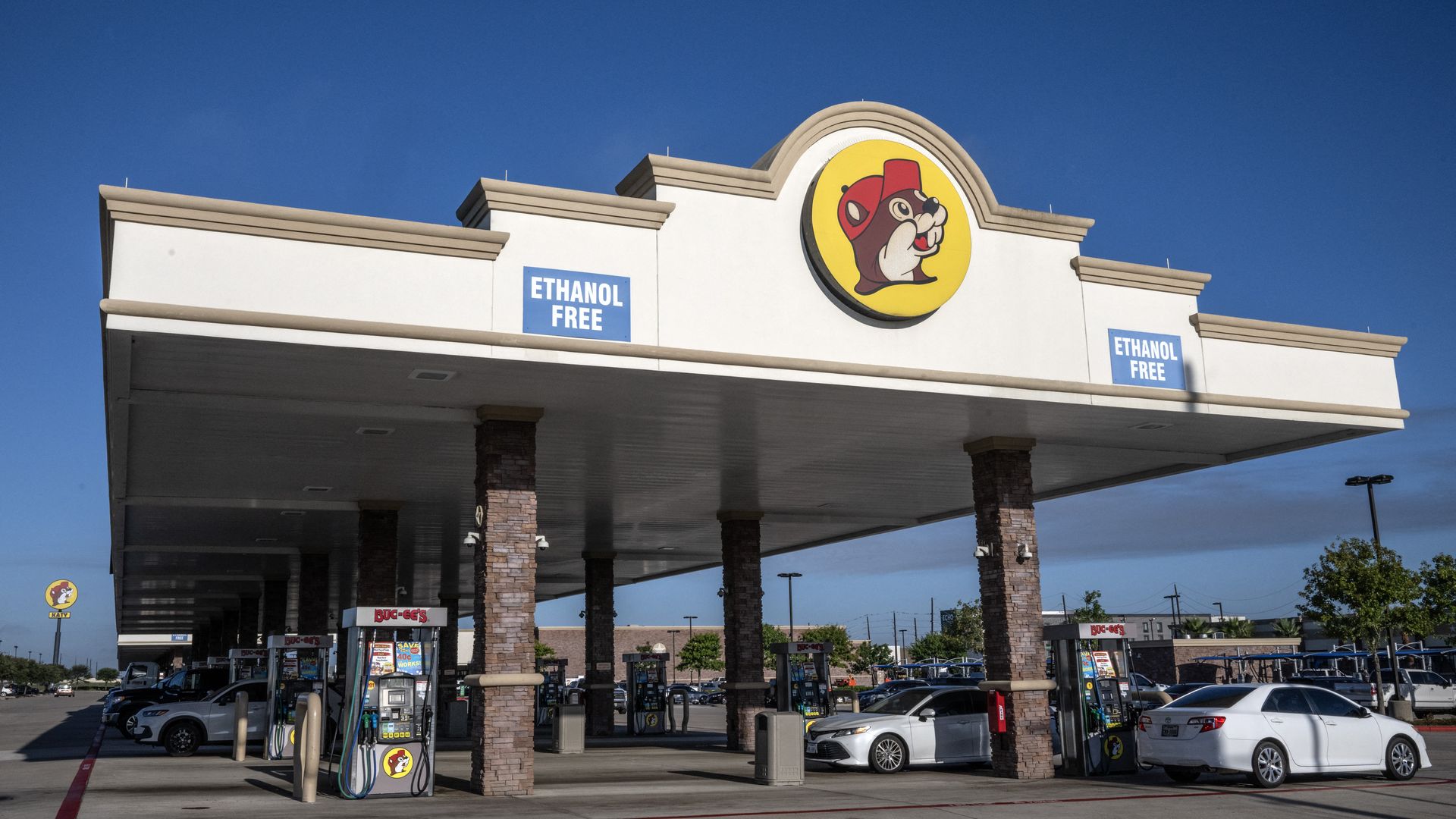 A Buc-ee's gas station is pictured in Katy, Texas, on August 17, 2026.