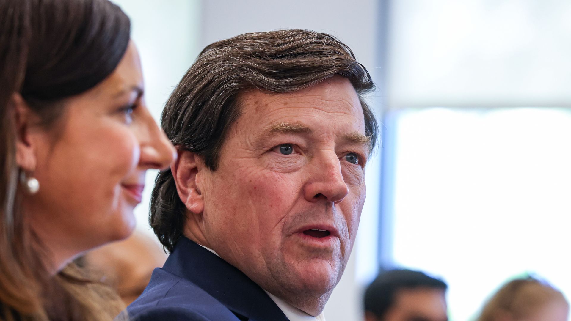 Ed Martin, the interim U.S. Attorney for the District of Columbia, attends a community meeting on March 25. Photo: The Washington Post via Getty Images