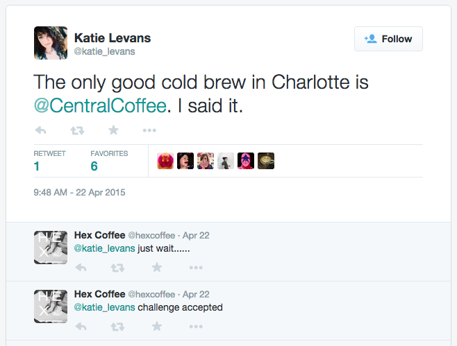 clt best cold brew tweet