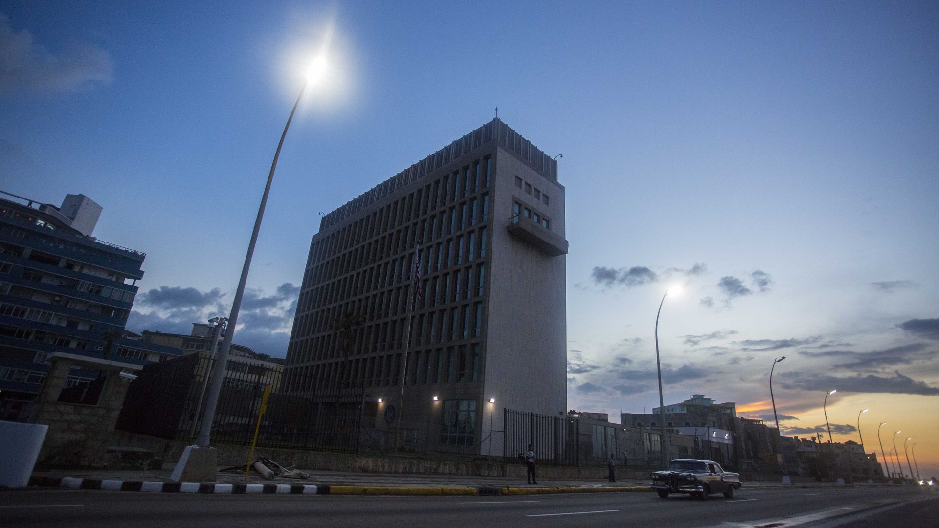 The United States embassy in Havana