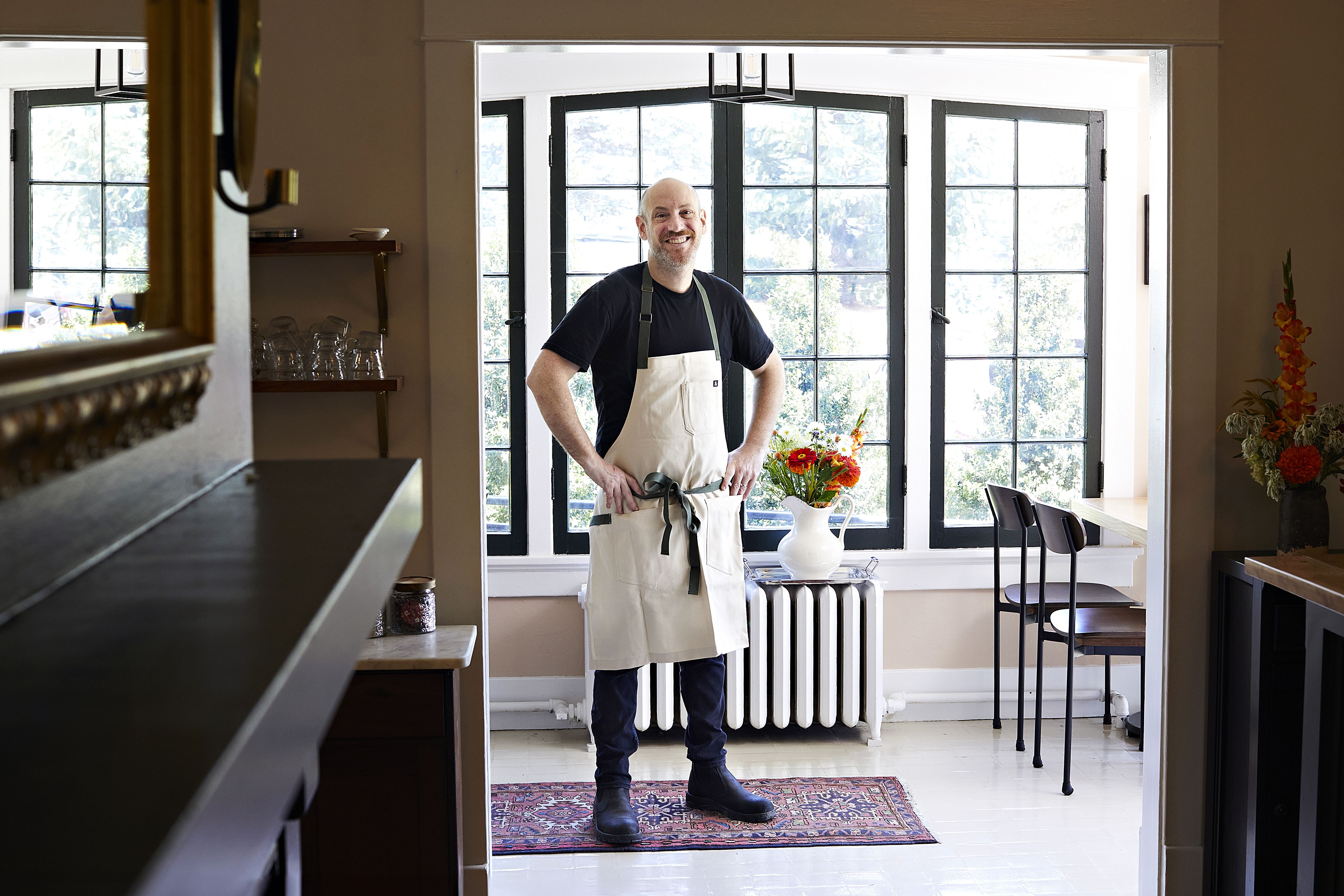 Chef Ian Boden in the dining room of his restaurant Maude & the Bear photographed in Staunton, Virginia on August 23, 2024. (Photo by Deb Lindsey for The Washington Post via Getty Images).