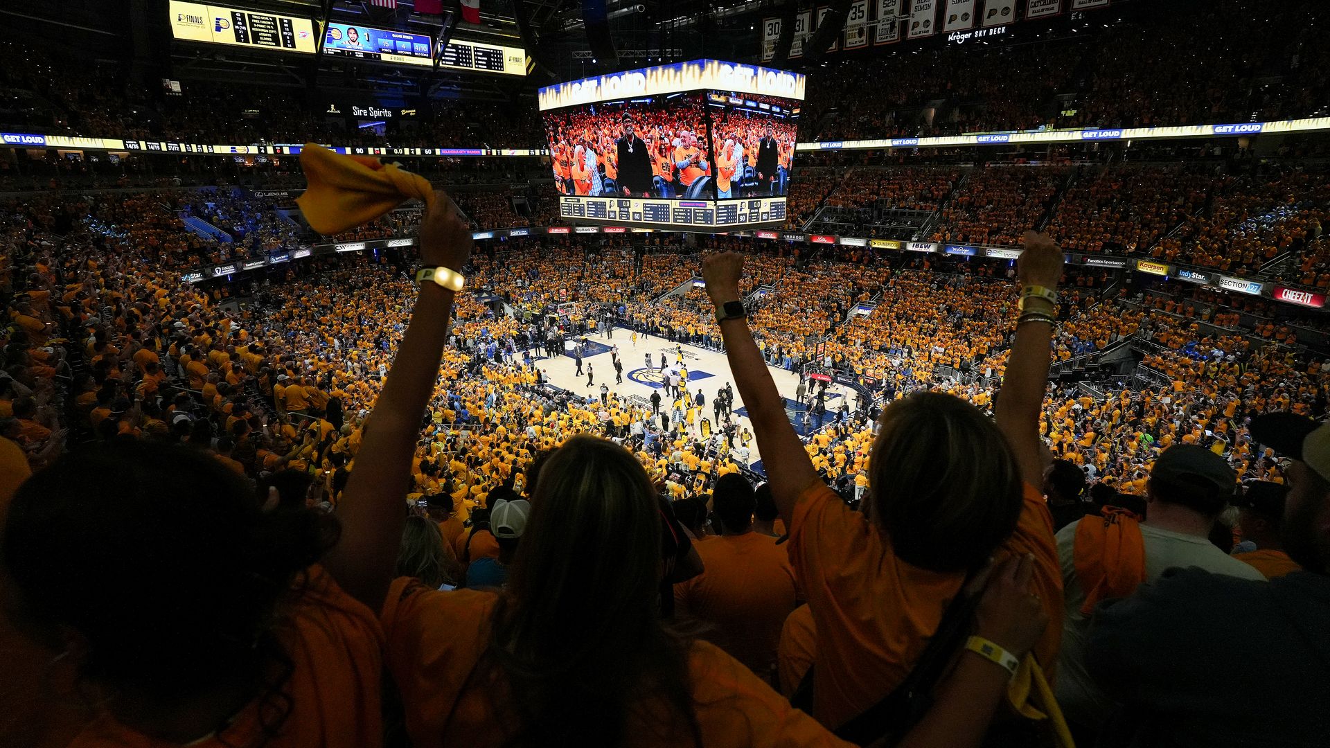 Pacers fans celebrate in Game 6 at home
