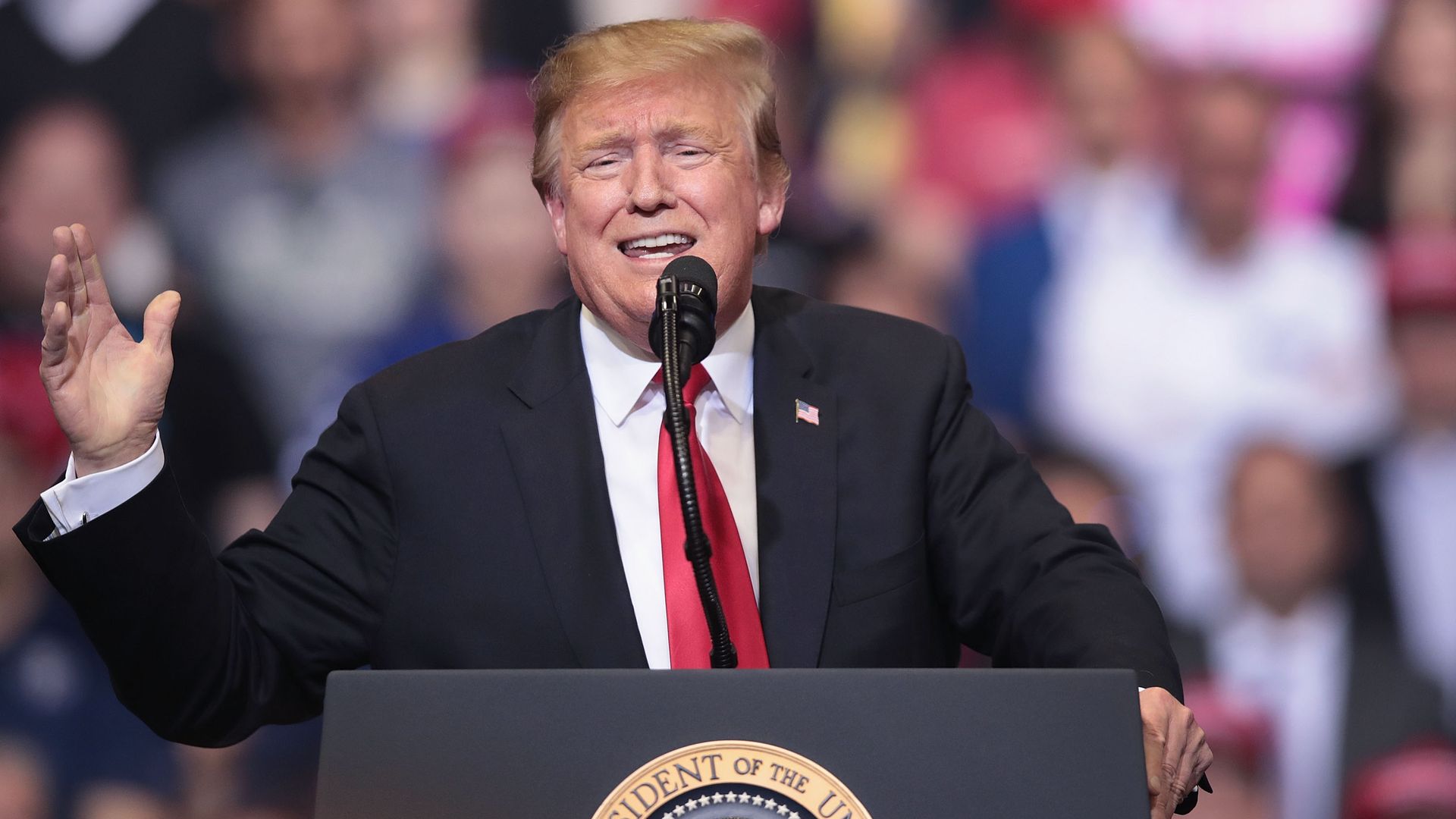 Donald Trump at a rally