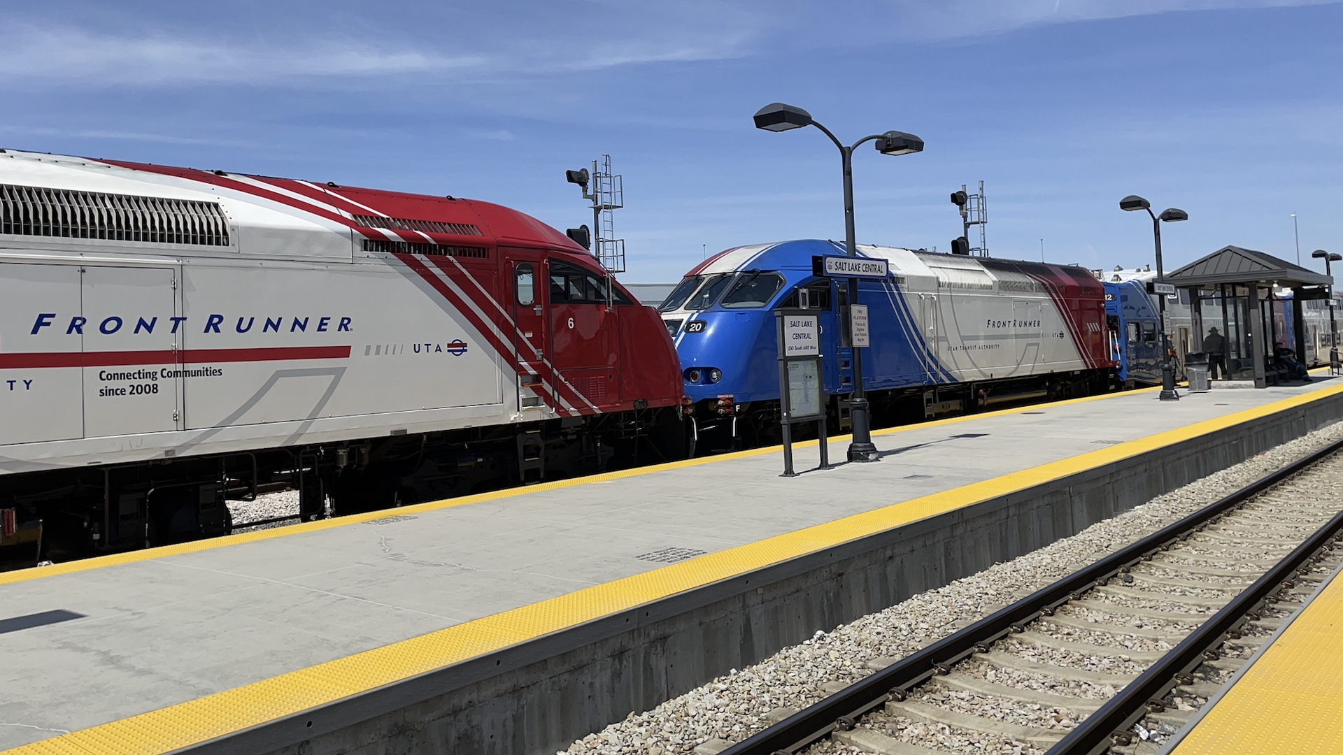 The Front Runner Commuter Rail in Salt Lake City, Utah, USA 2022 