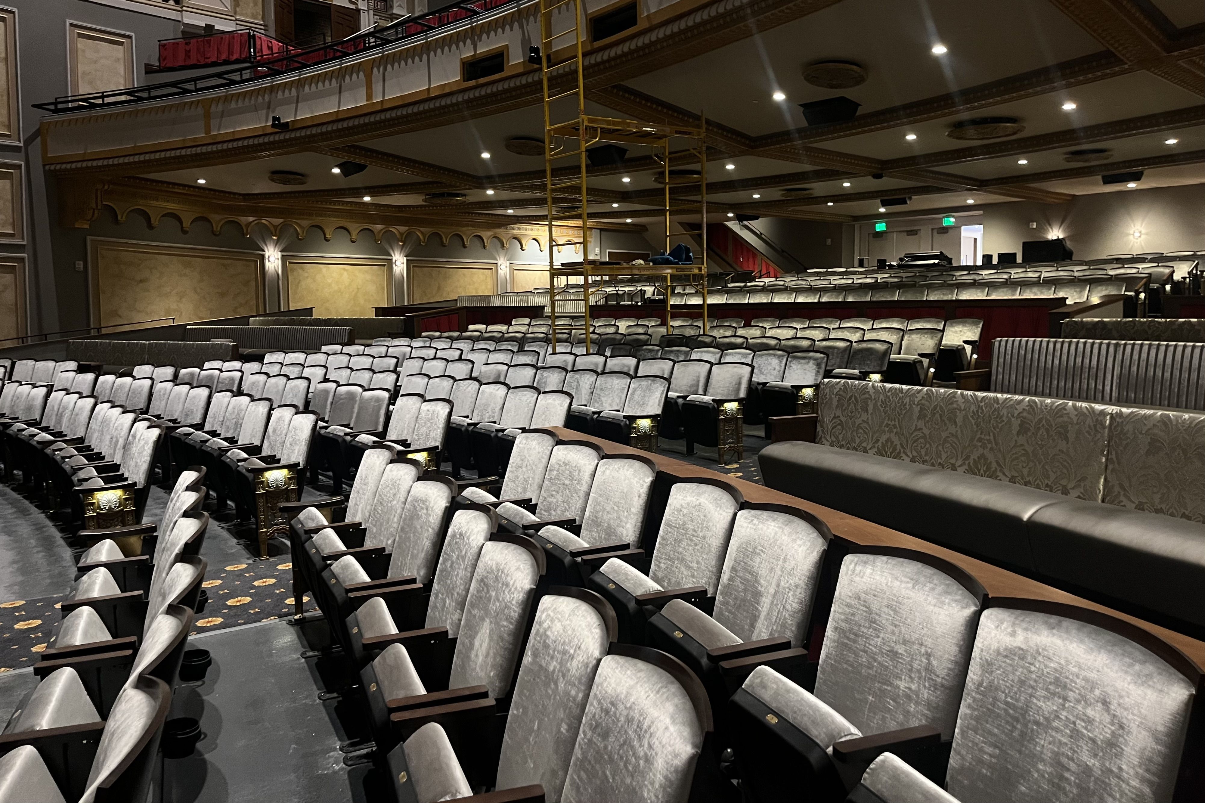 Seats in a theatre