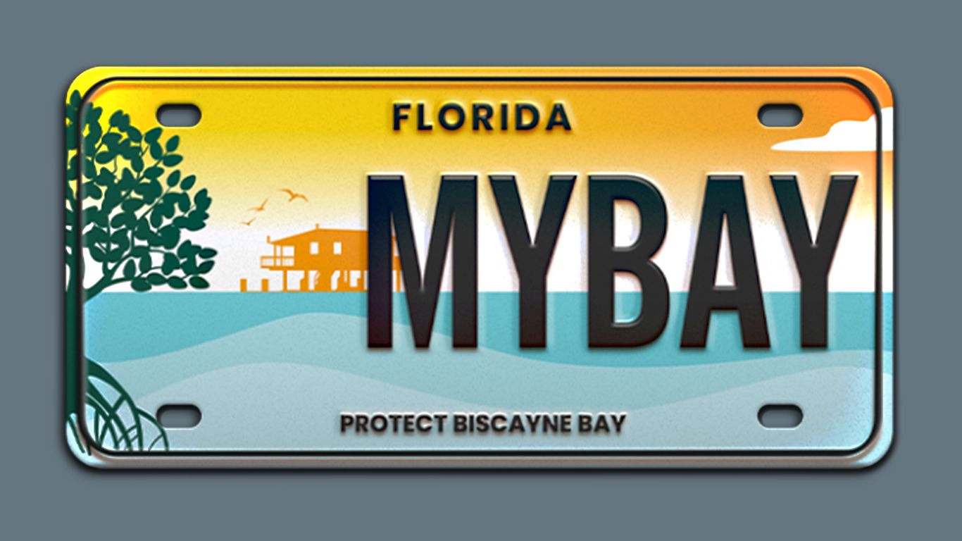Car owners can help protect Biscayne Bay with specialty license plate