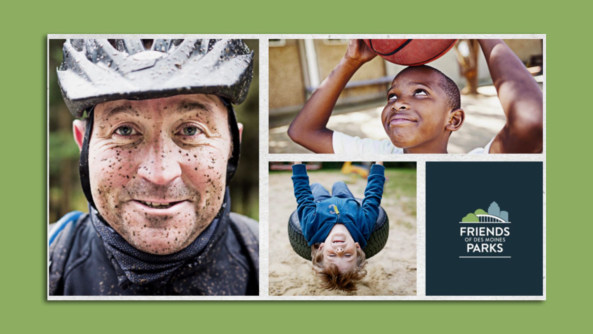 A photo of people in Des Moines parks.