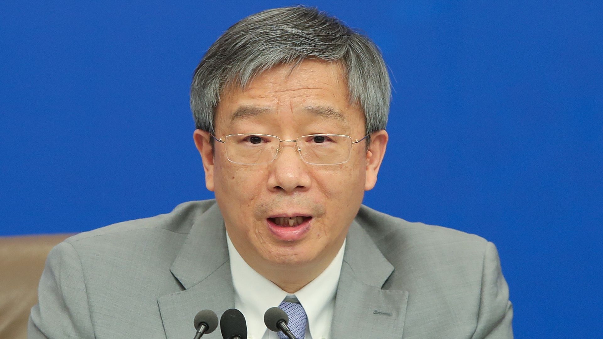 Yi Gang, Governor of the People's Bank of China, says Chinese and U.S. envoys are making progress in trade talks.