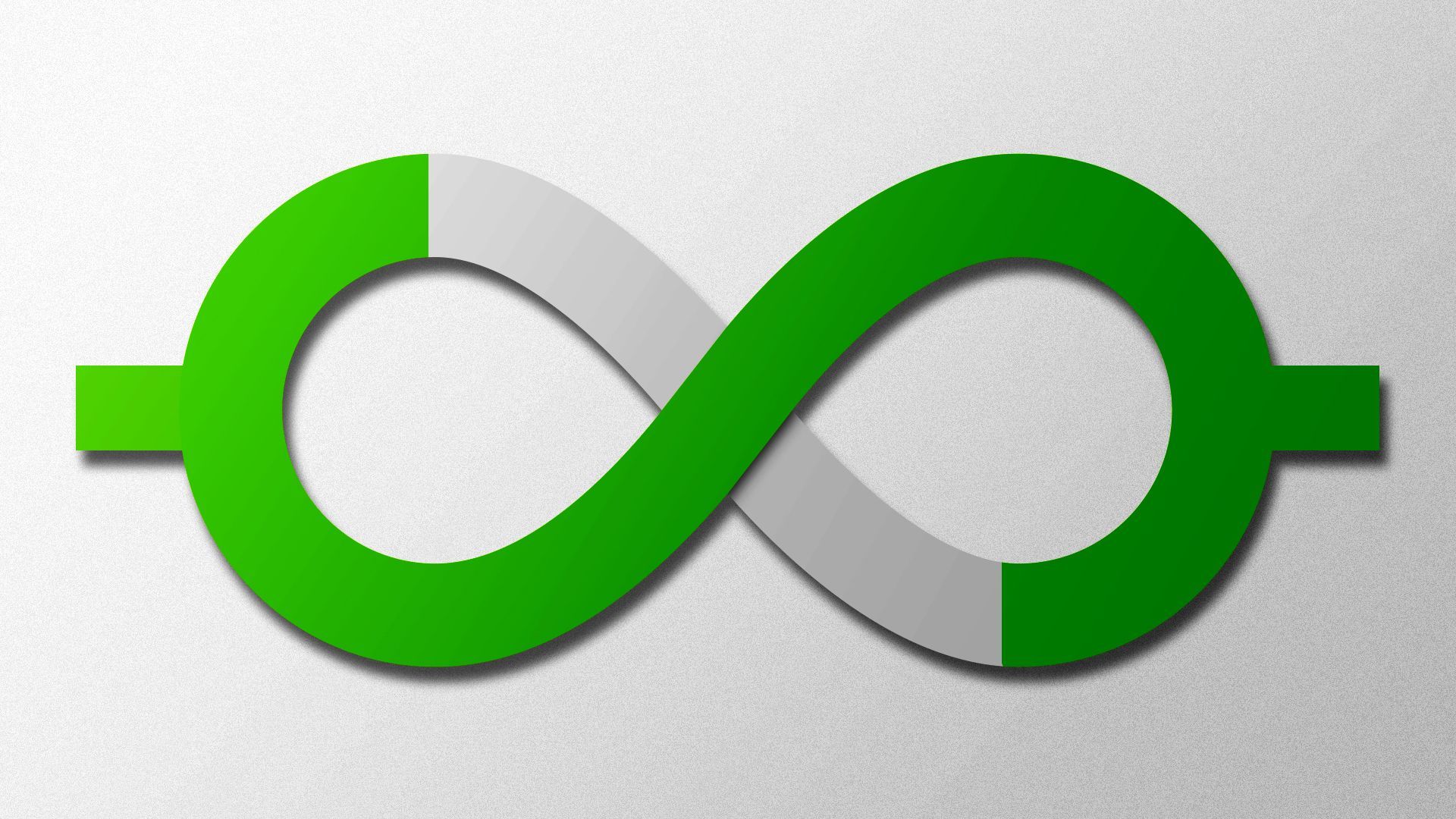 Illustration of a dollar bill sign combined with an infinity symbol.