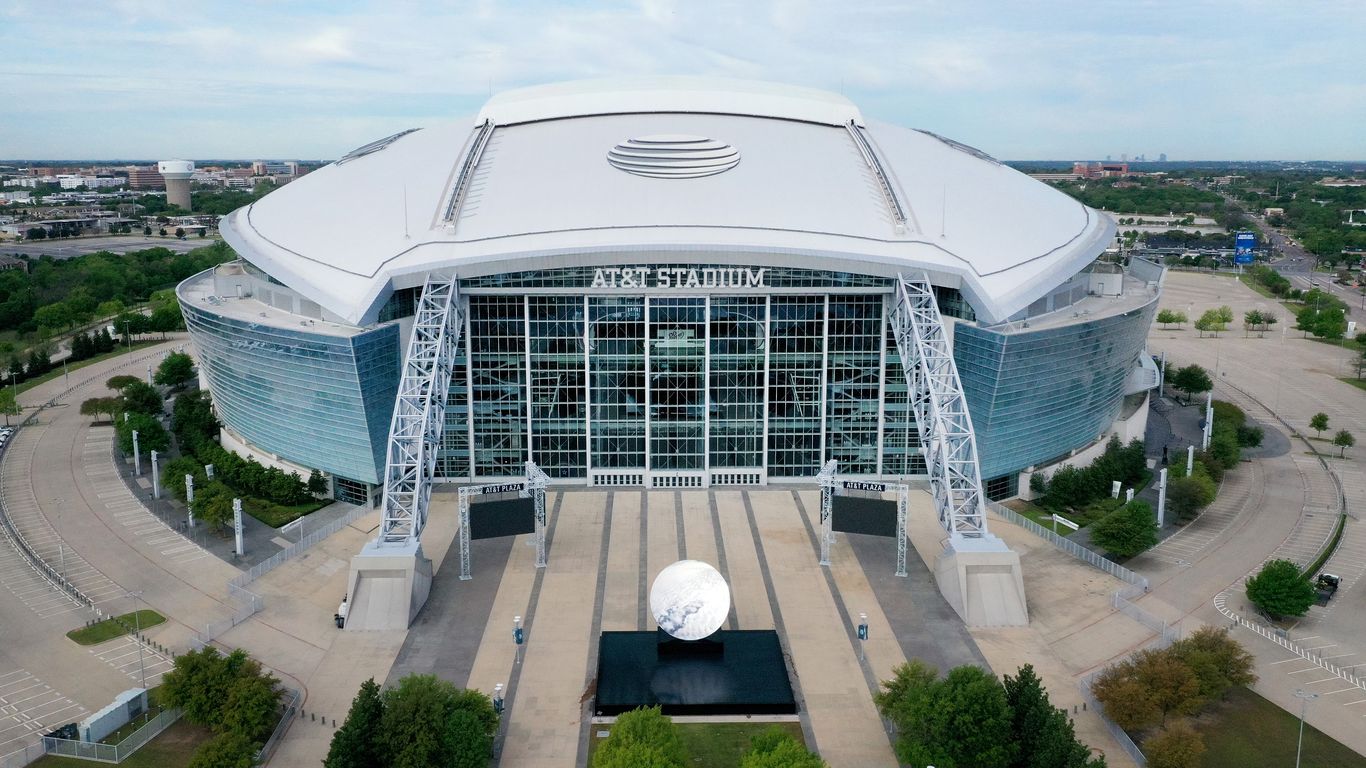 Big screen at AT&T Stadium for High School Playoffs 