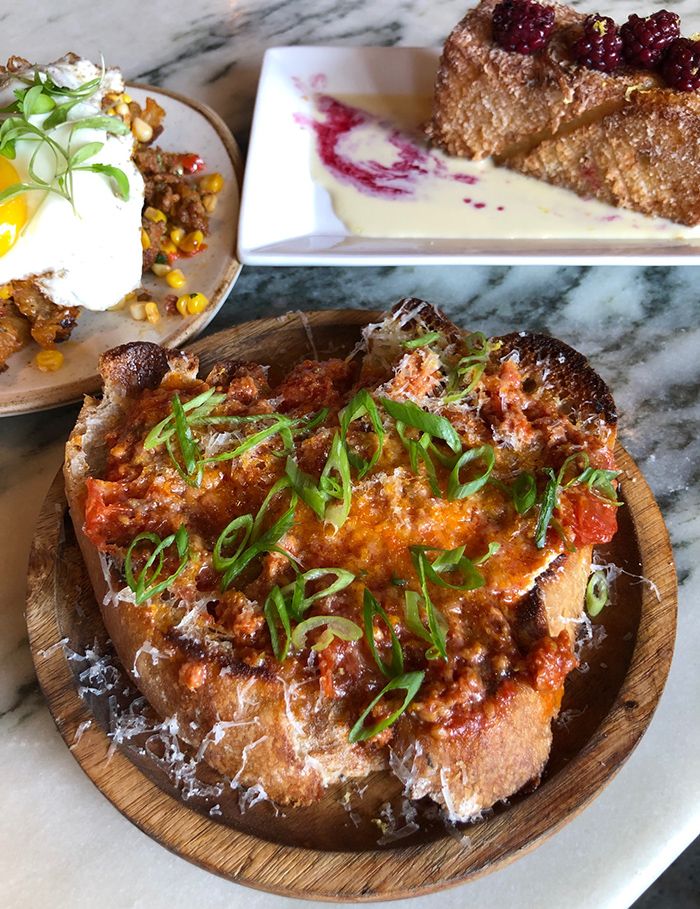 egg bread at barcelona wine bar in charlotte