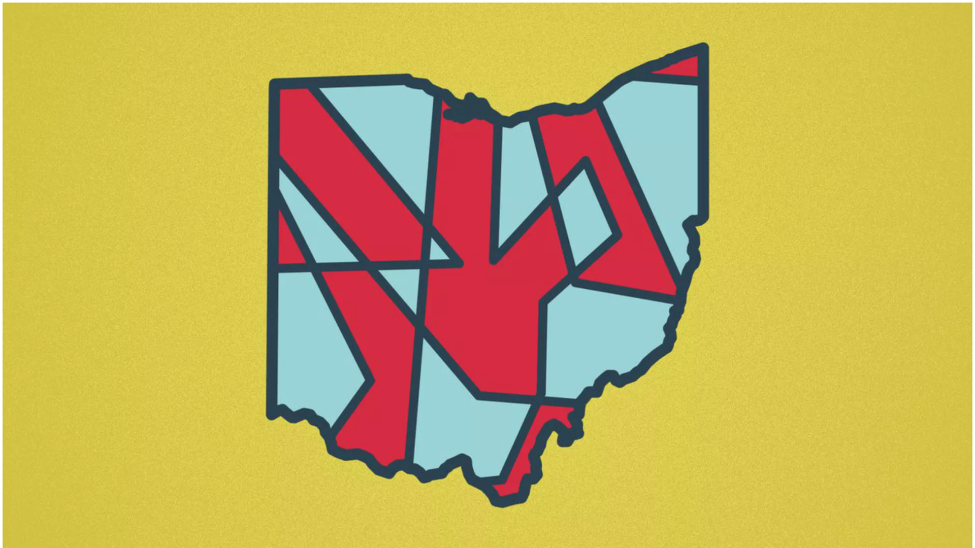 An illustration of a map of Ohio.