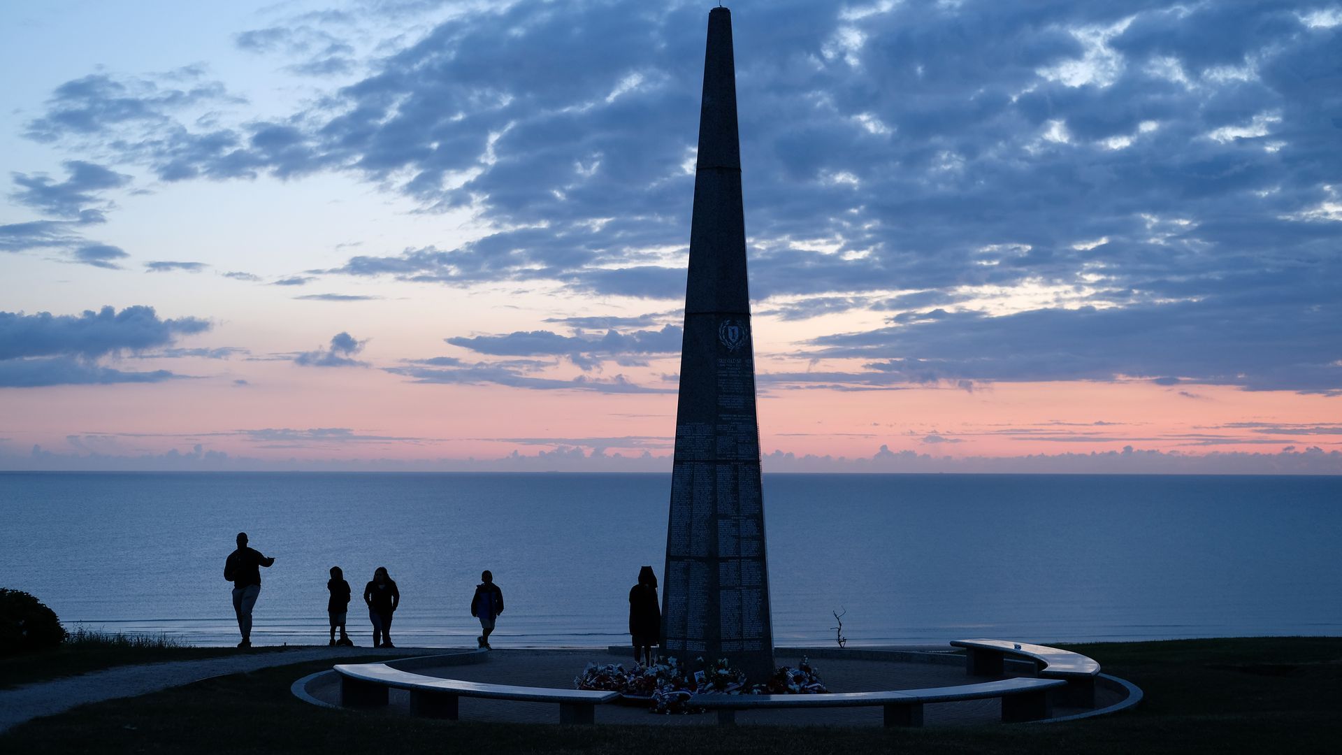 D-Day beachside celebrations in Normandy, France.
