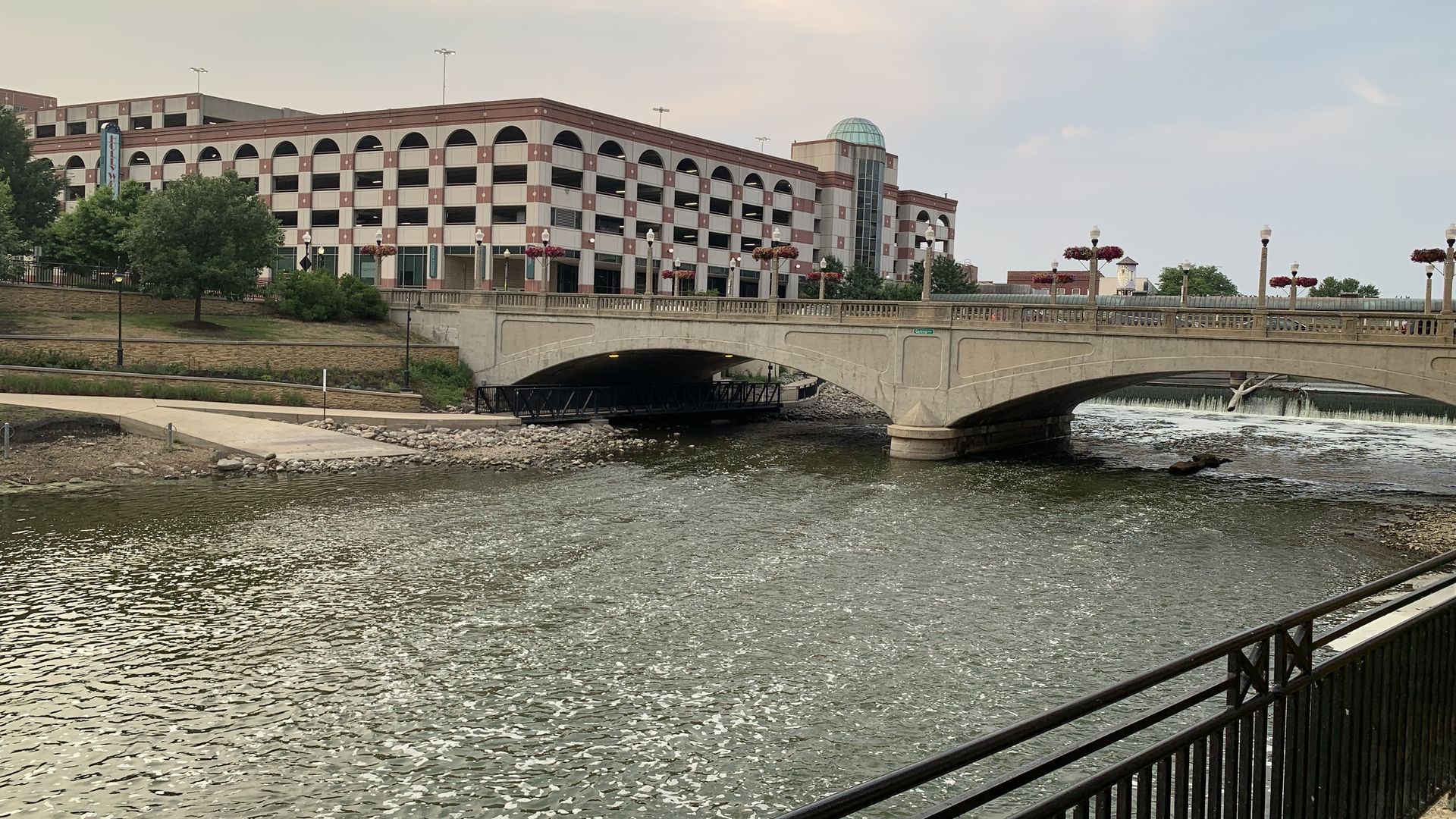 Photo of a bridge over a river.