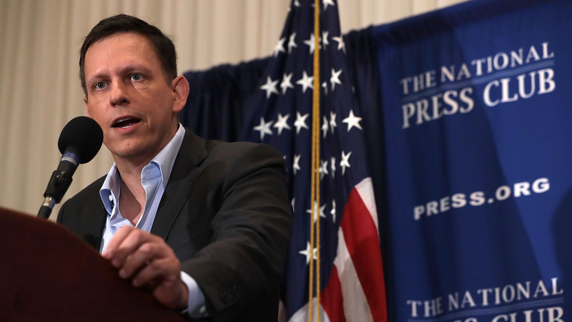 Peter Thiel speaking.