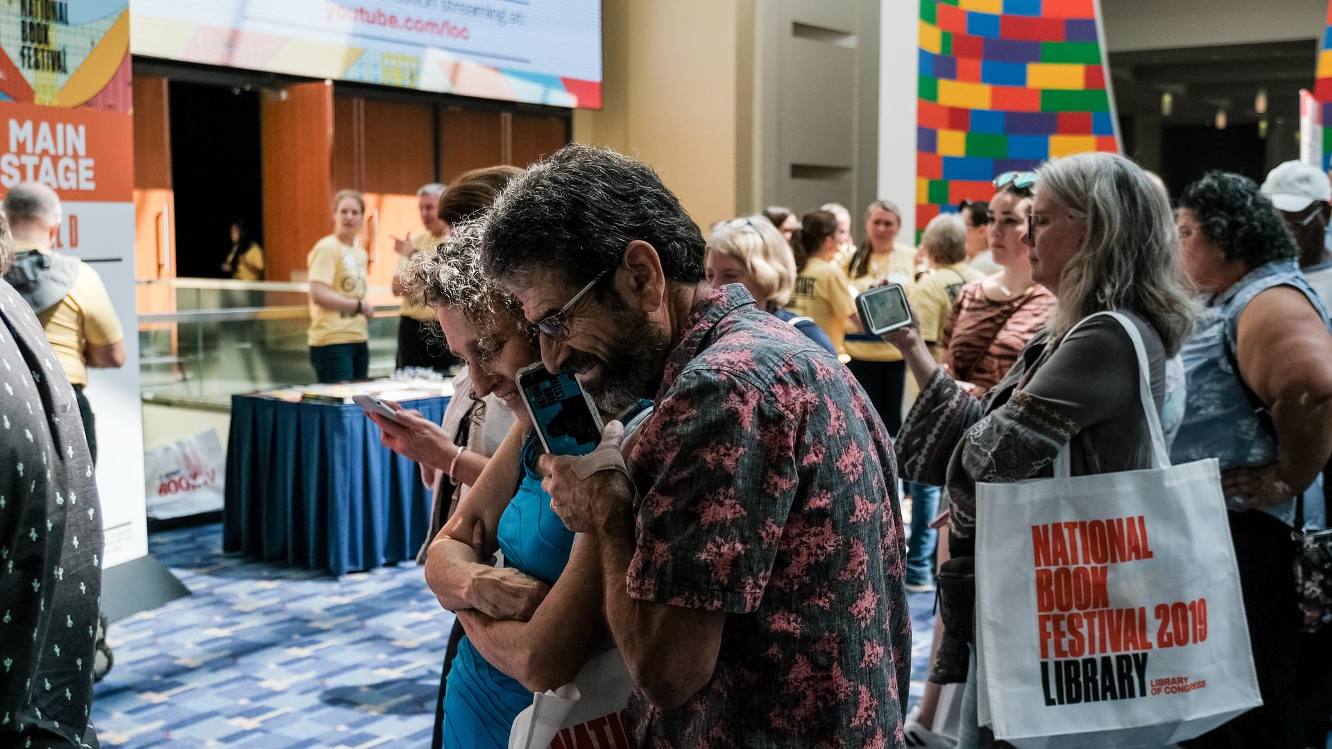 Attendees at the National Book Festival