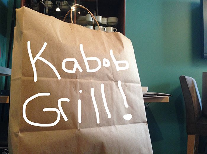 Kabob Grill Takeout Bag Charlotte