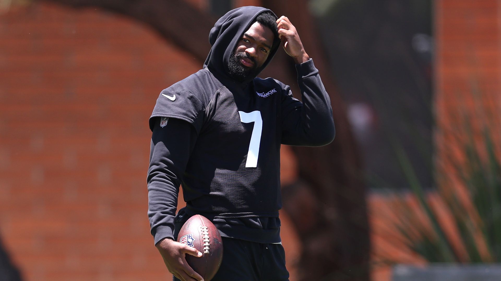 A football player.