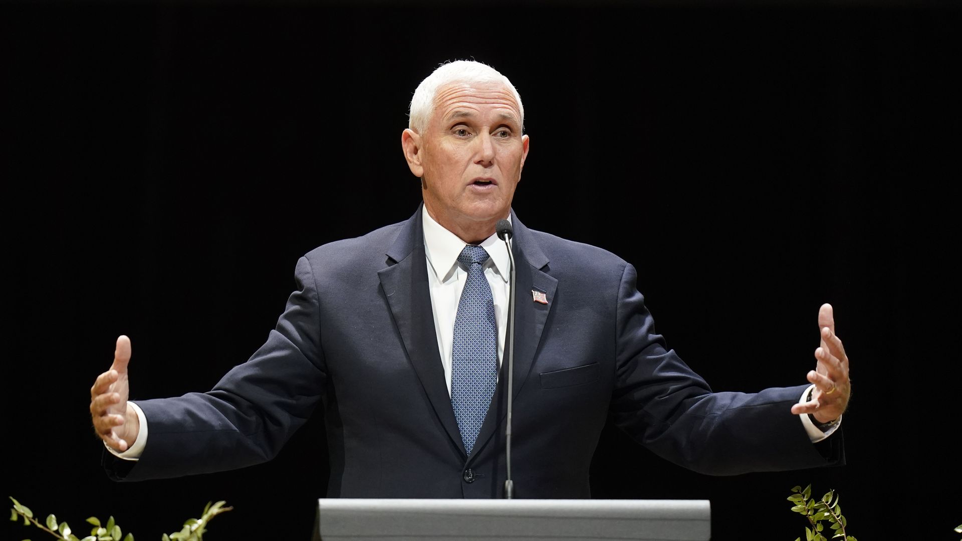 Former Vice President Mike Pence at Utah Valley University.