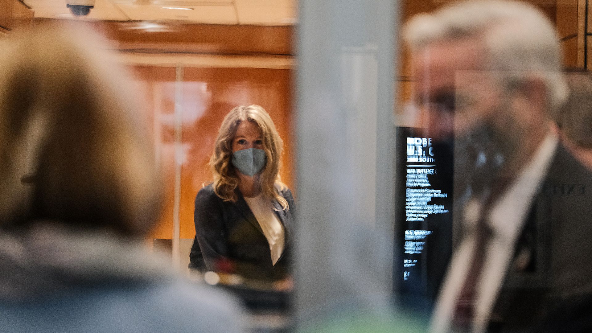 Elizabeth Holmes, founder of Theranos Inc., arrives at federal court in San Jose, California.