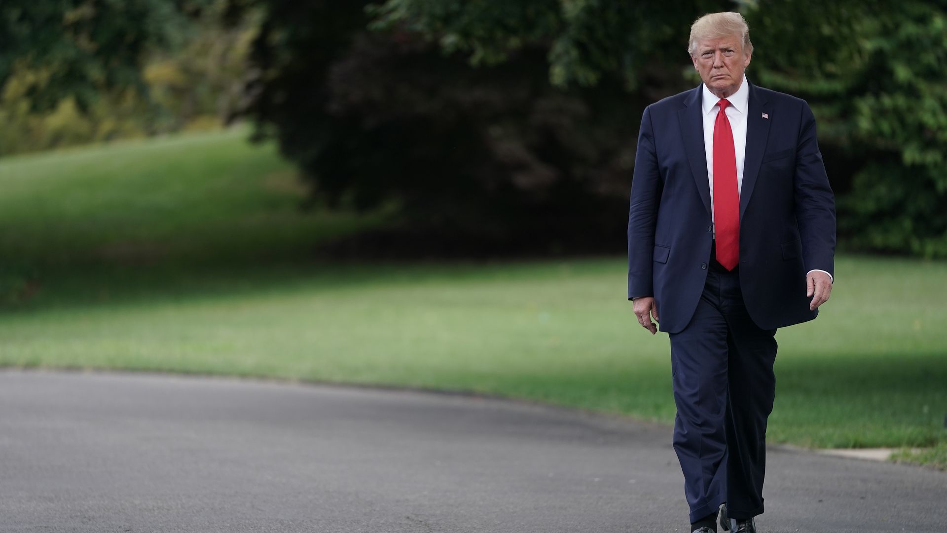 Donald Trump walking