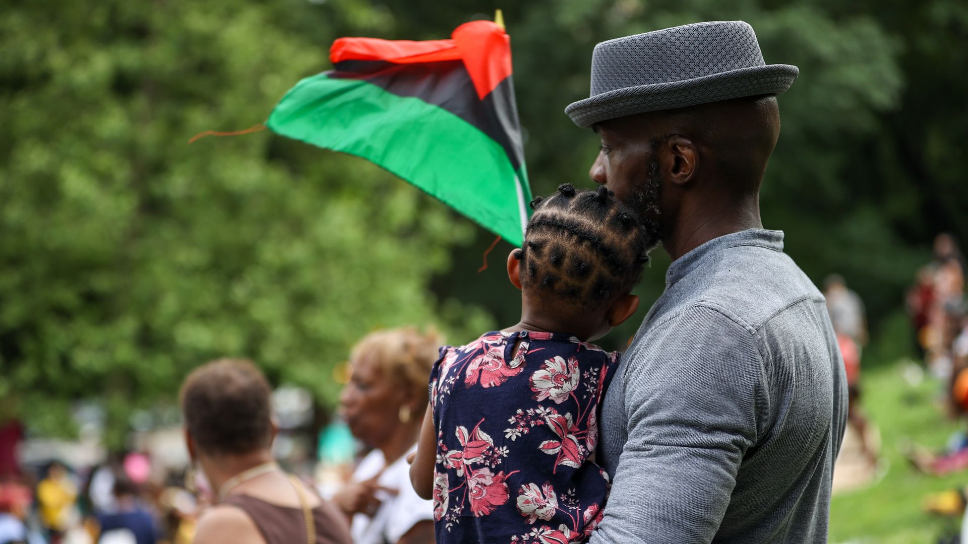 Father and daughter on Juneteenth