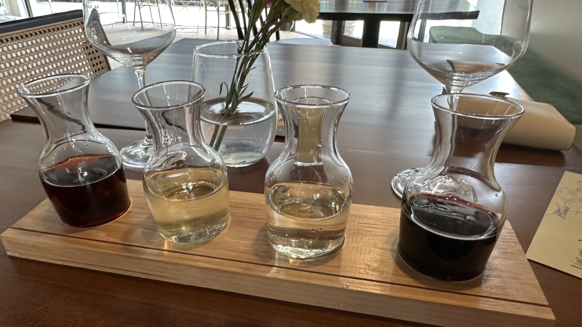 photo of wine flight