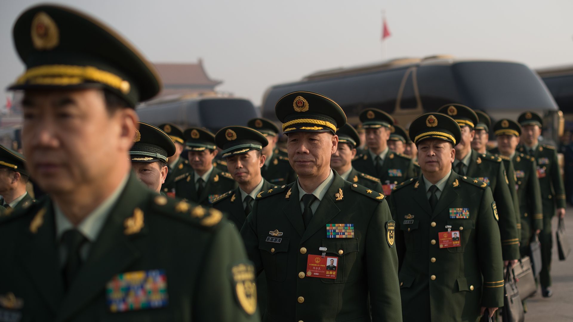 Chinese military delegates