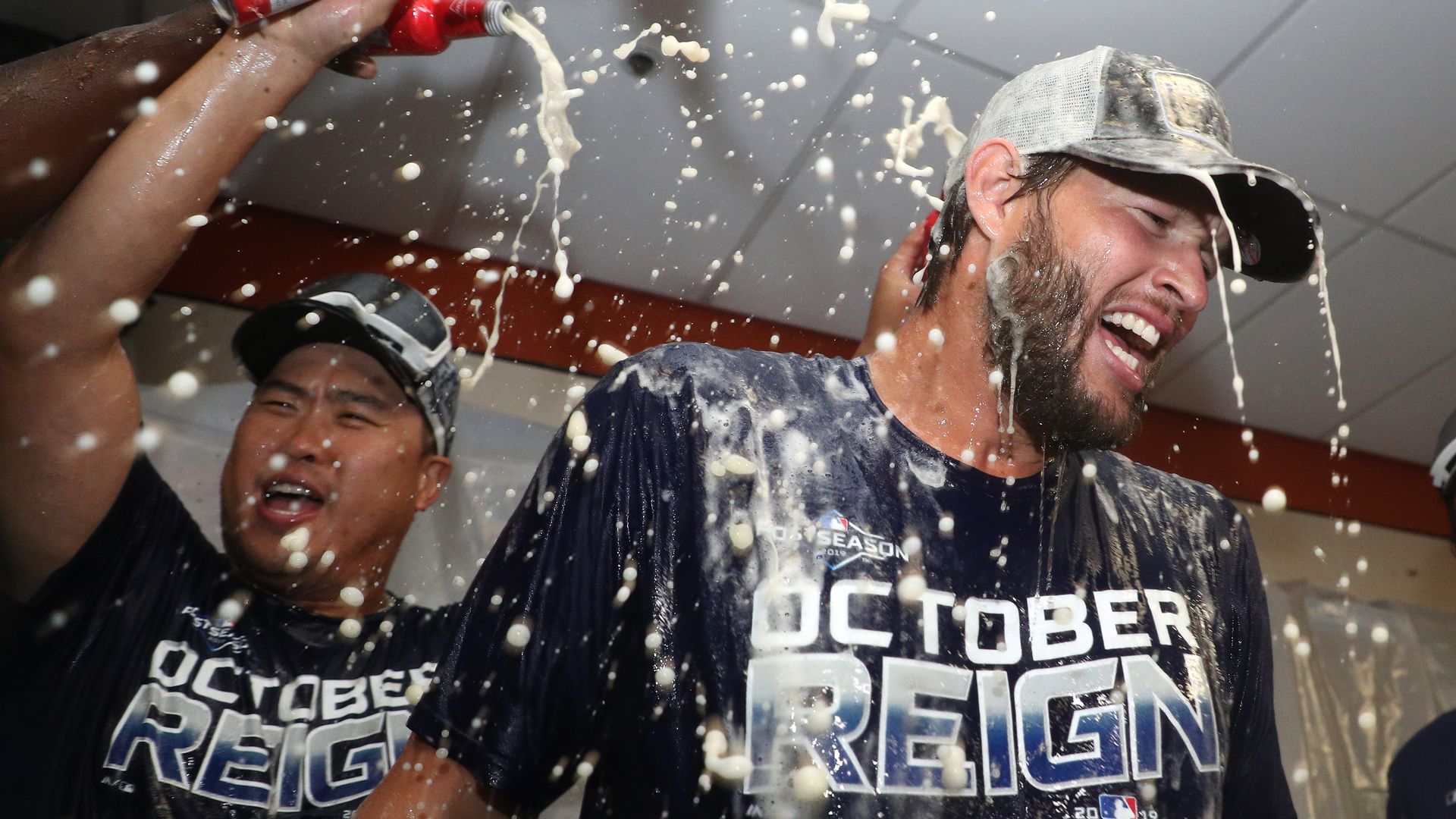 Dodgers celebrate clinching the NL West