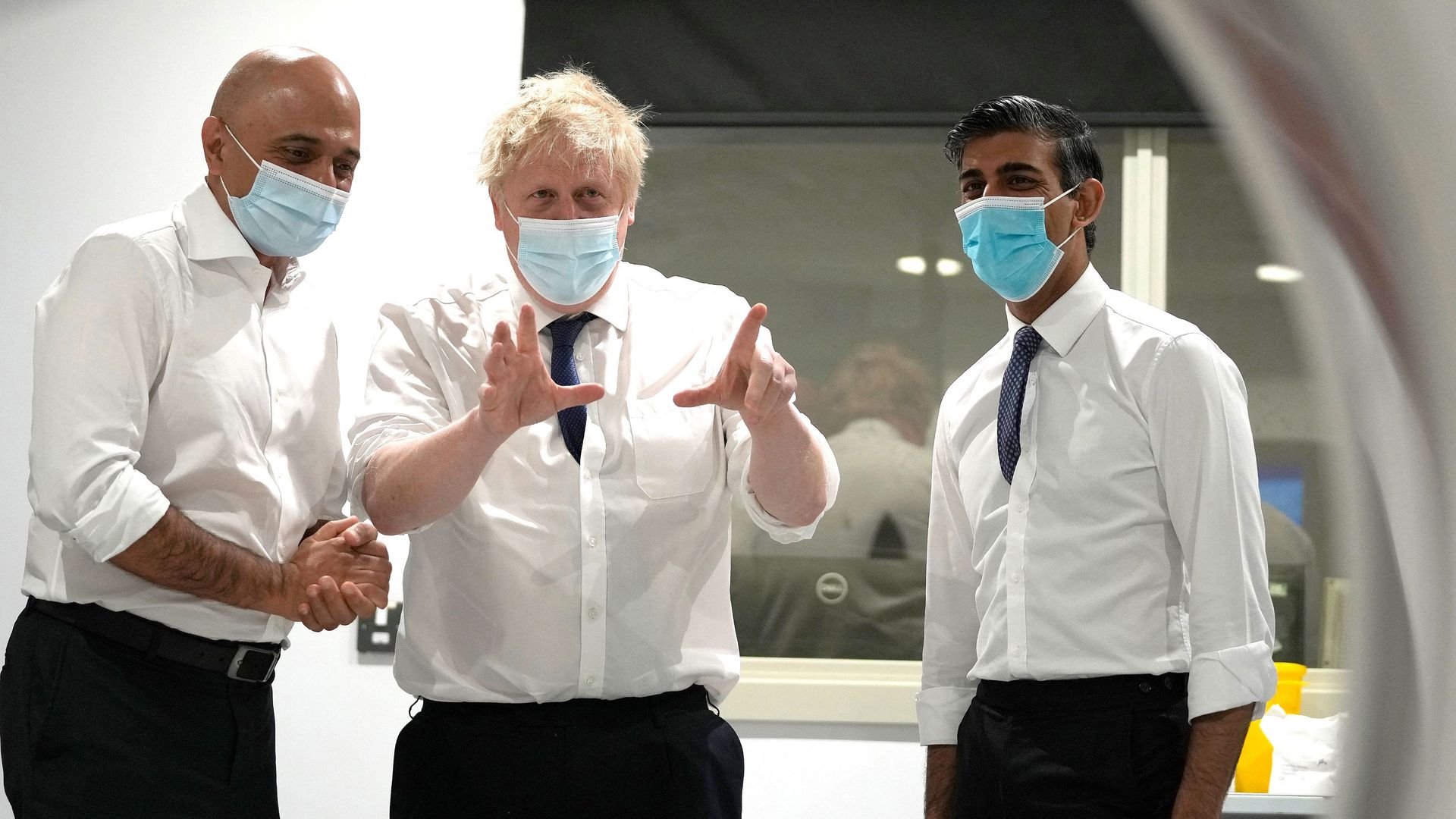 Sajid Javid, Boris Johnson and Rishi Sunak