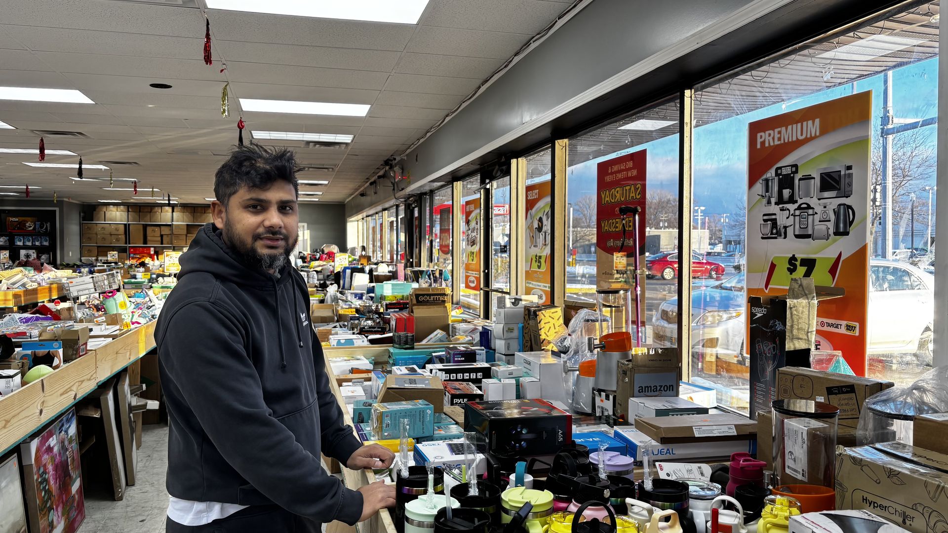 Mohammed Bashar, owner of Blessing Bin Store in Hazel Park.