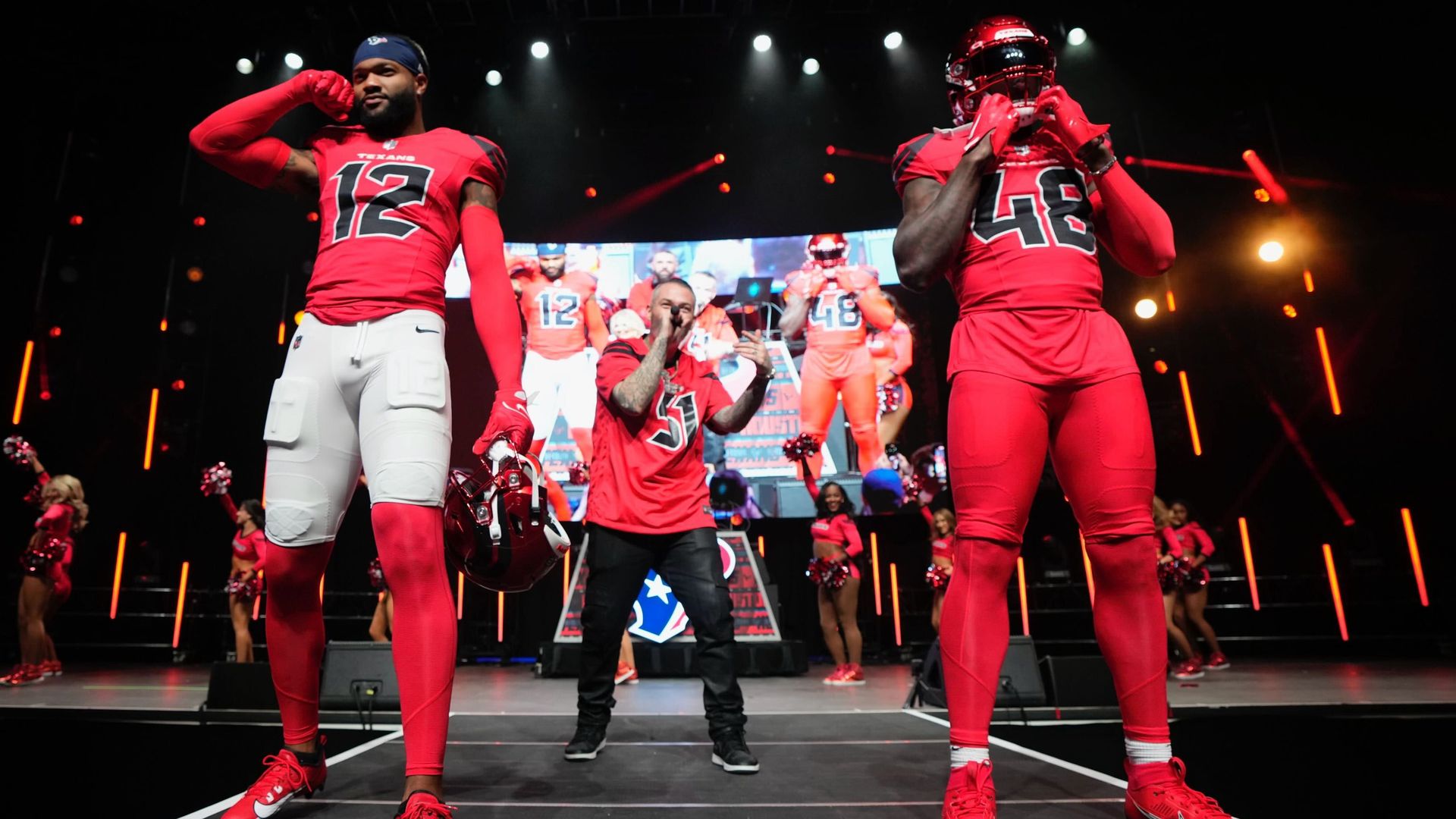 Rapper Paul Wall introduces the Houston Texans' new uniforms 