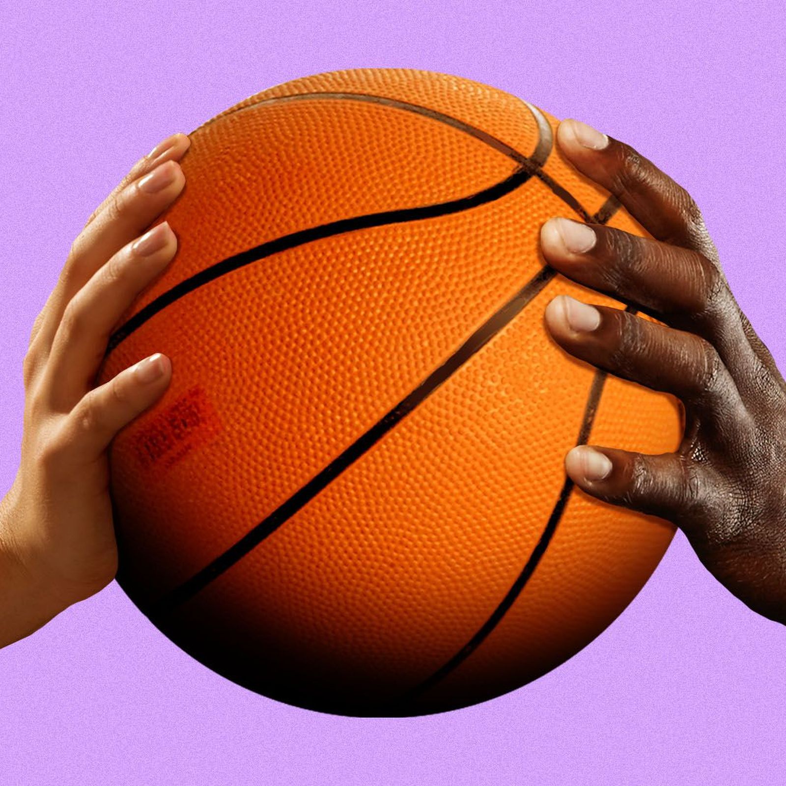 Hand Holding Basketball