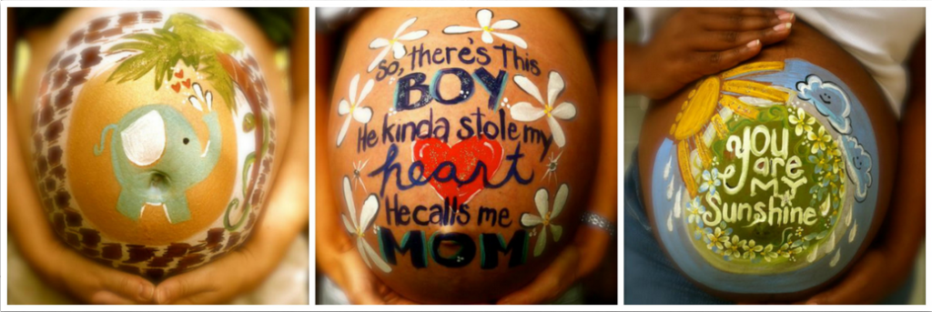 Weezy belly painting