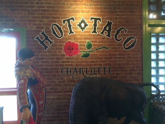 hot taco sign inside