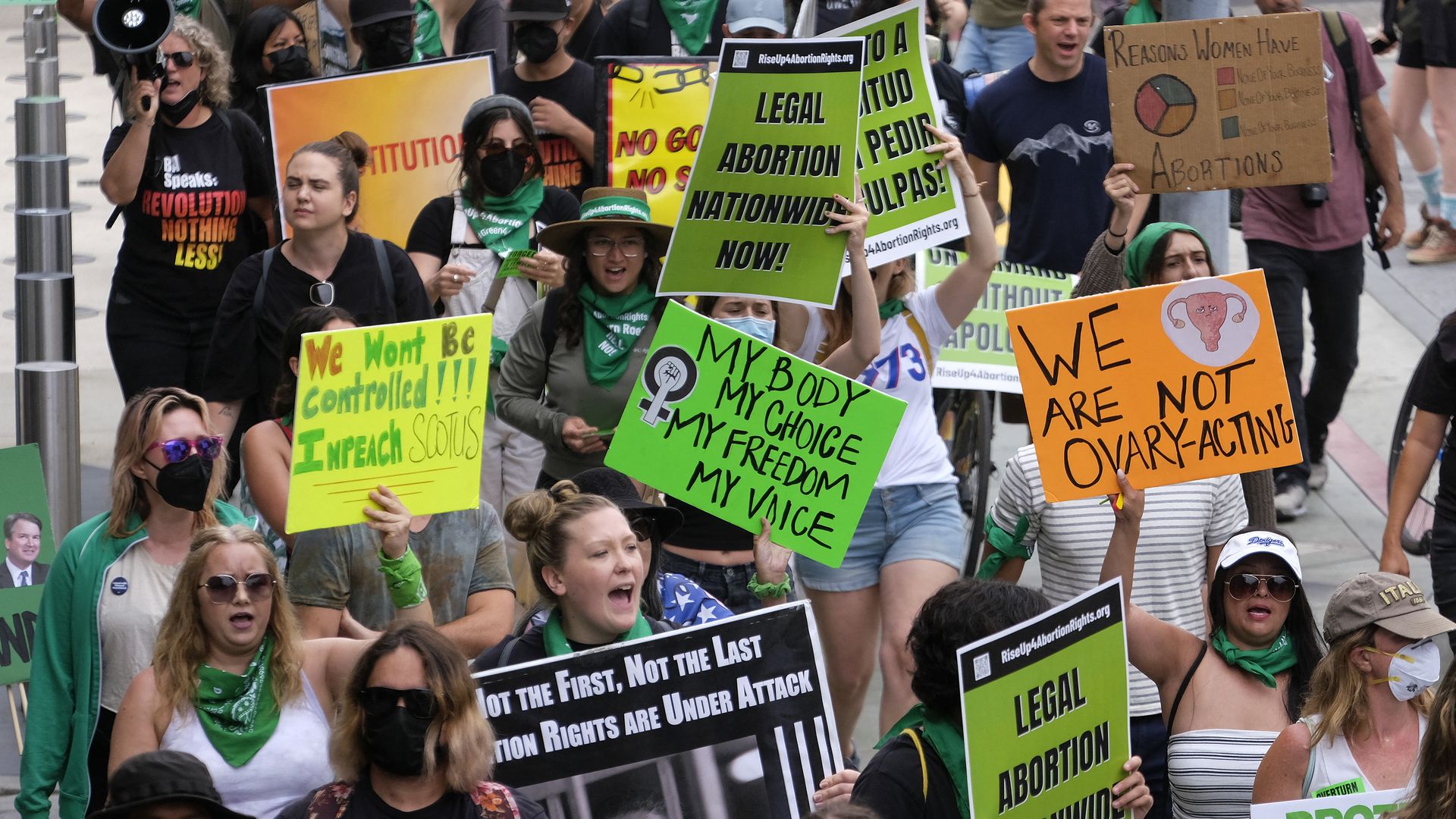 Picture of abortion rights protesters
