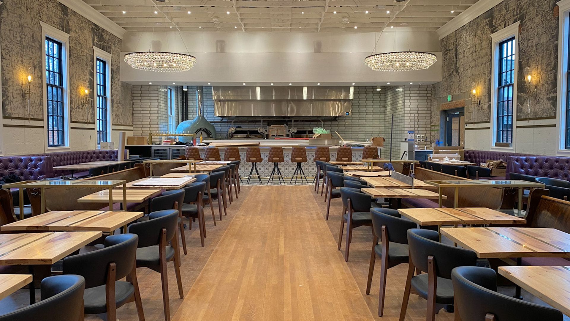 inside Supperland restaurant